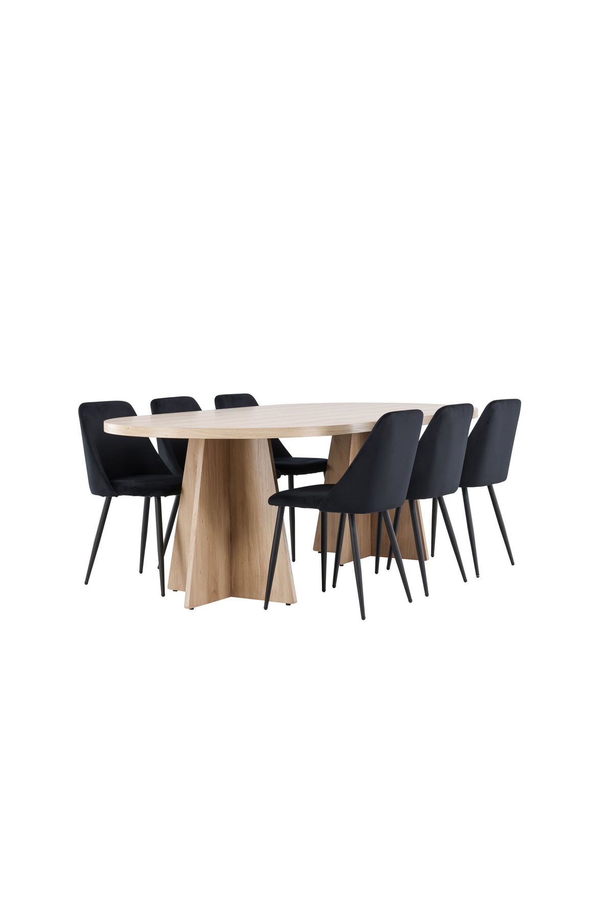 Bootcut Matbord med Night Stolarna – MDF