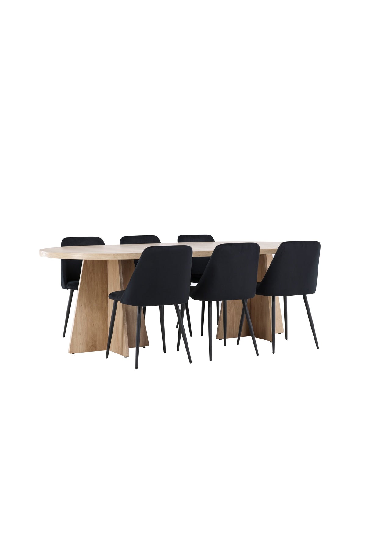 Bootcut Matbord med Night Stolarna – MDF