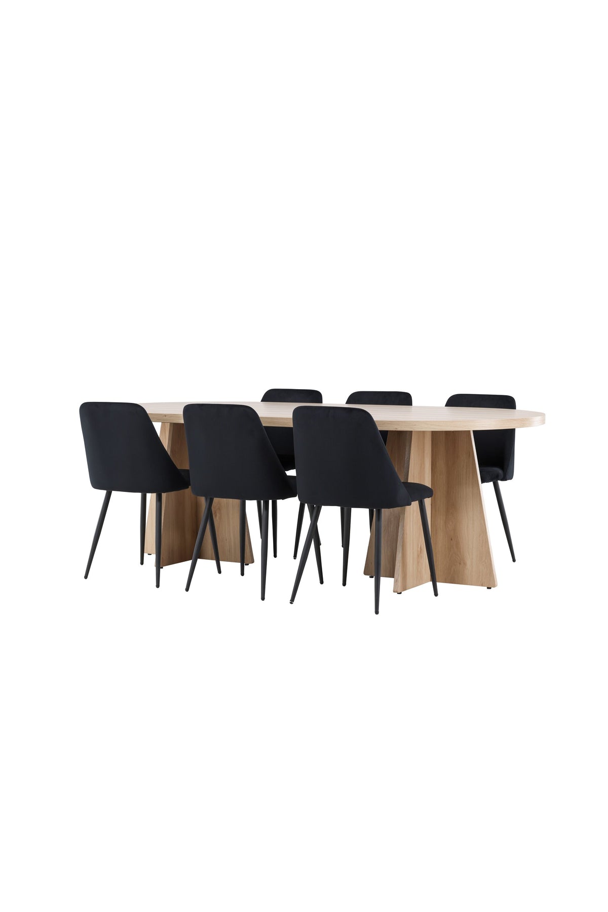 Bootcut Matbord med Night Stolarna – MDF