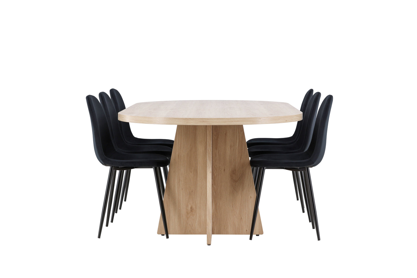 Bootcut Matbord med Polar Stolarna – MDF