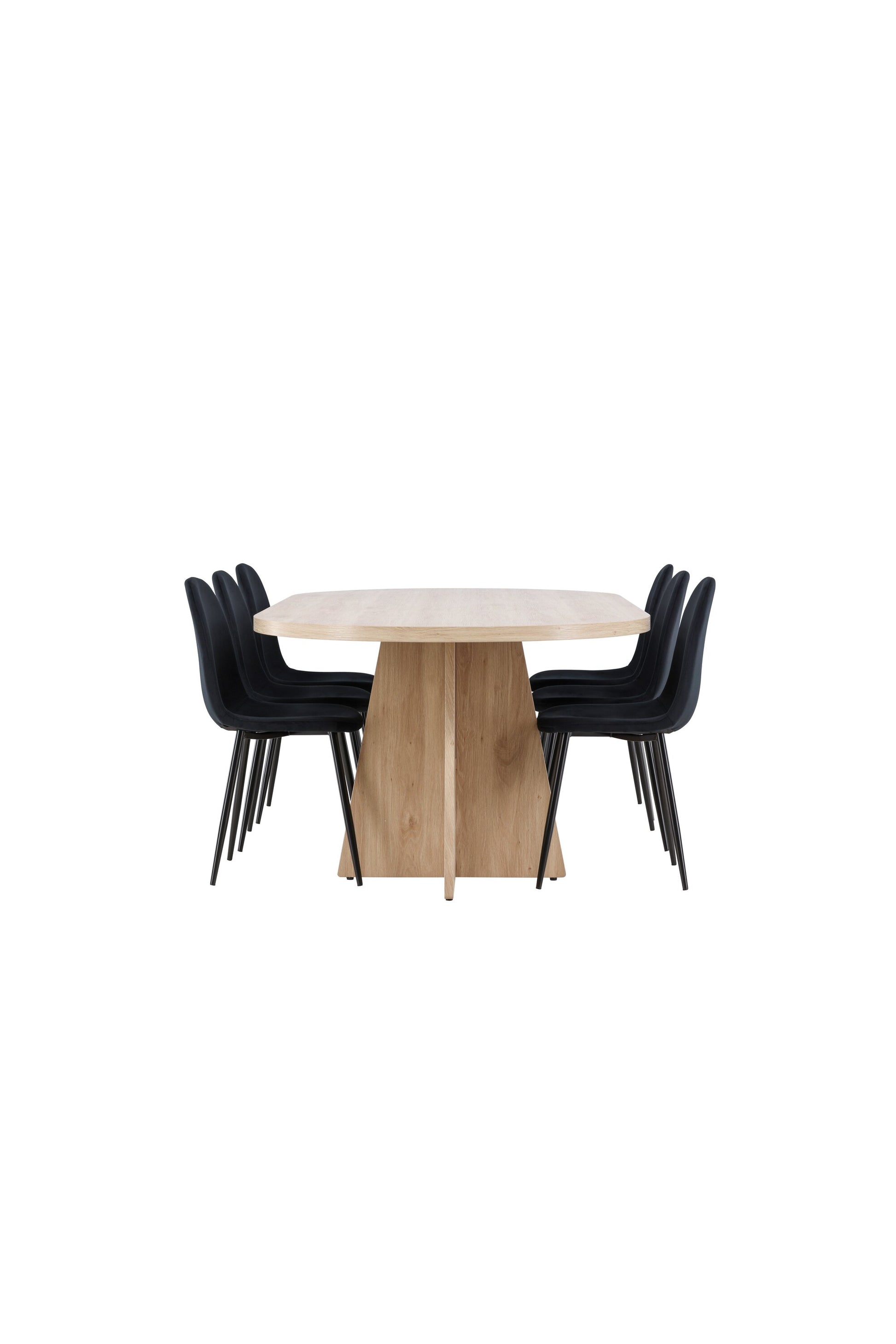 Bootcut Matbord med Polar Stolarna – MDF