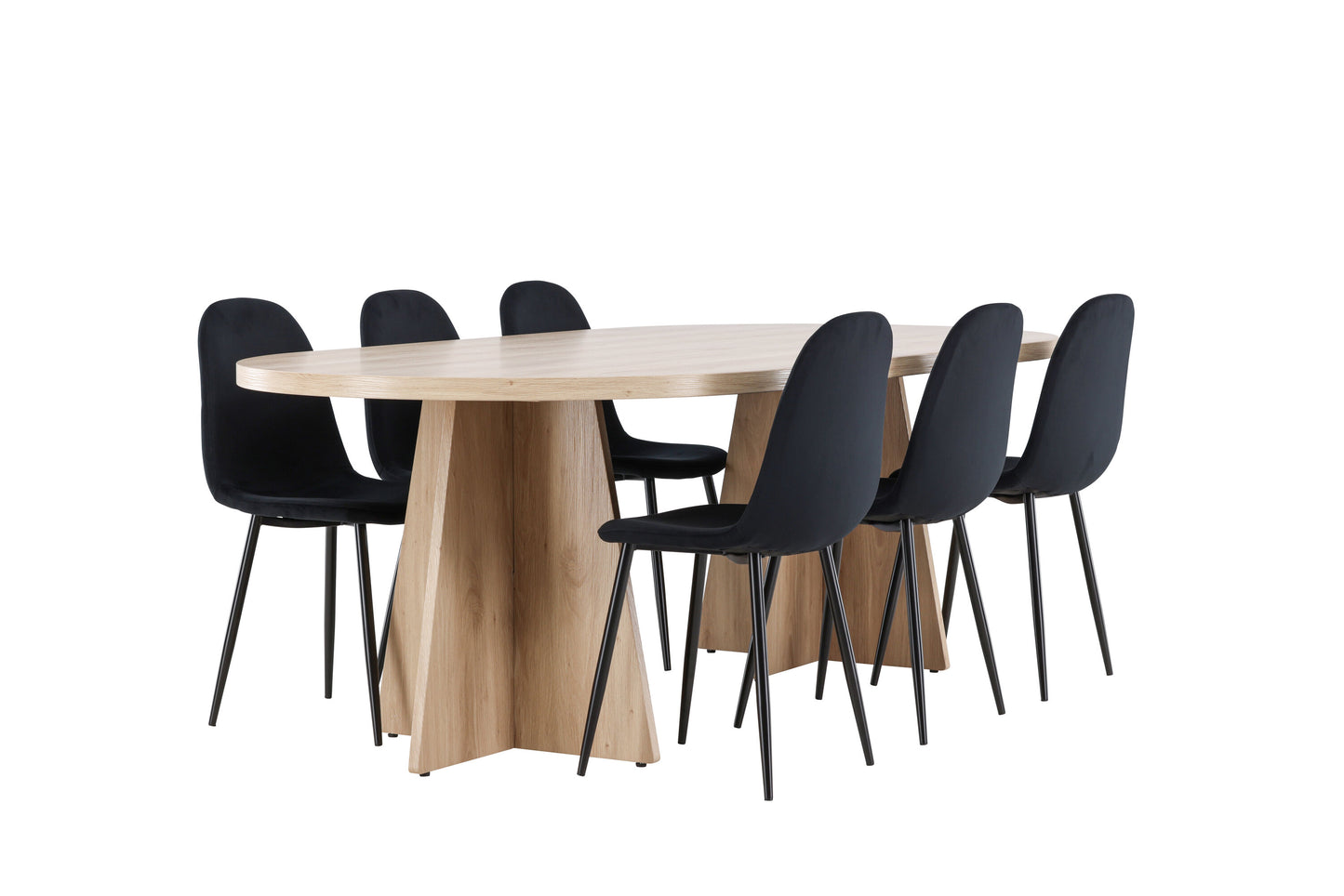 Bootcut Matbord med Polar Stolarna – MDF