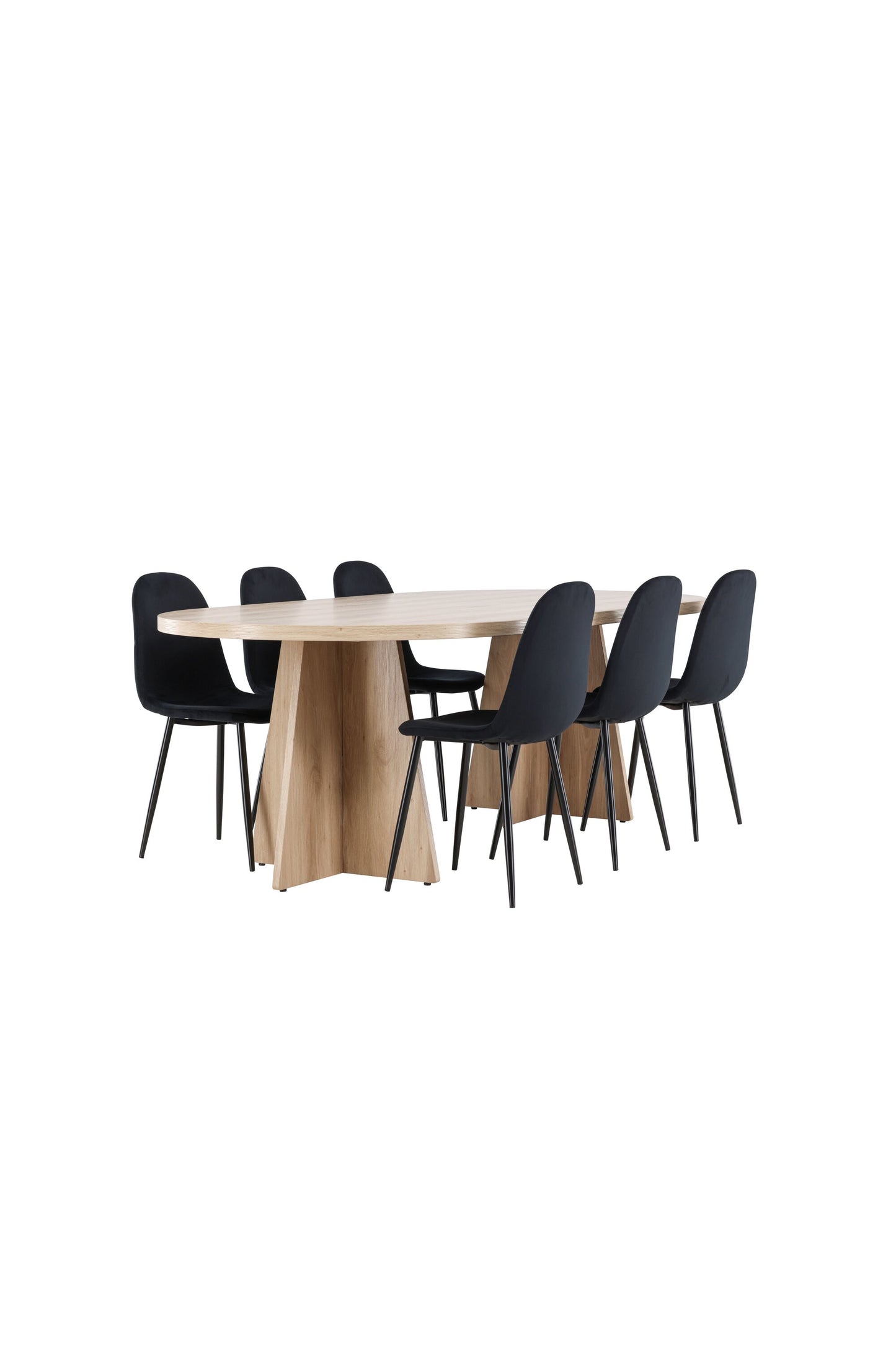 Bootcut Matbord med Polar Stolarna – MDF