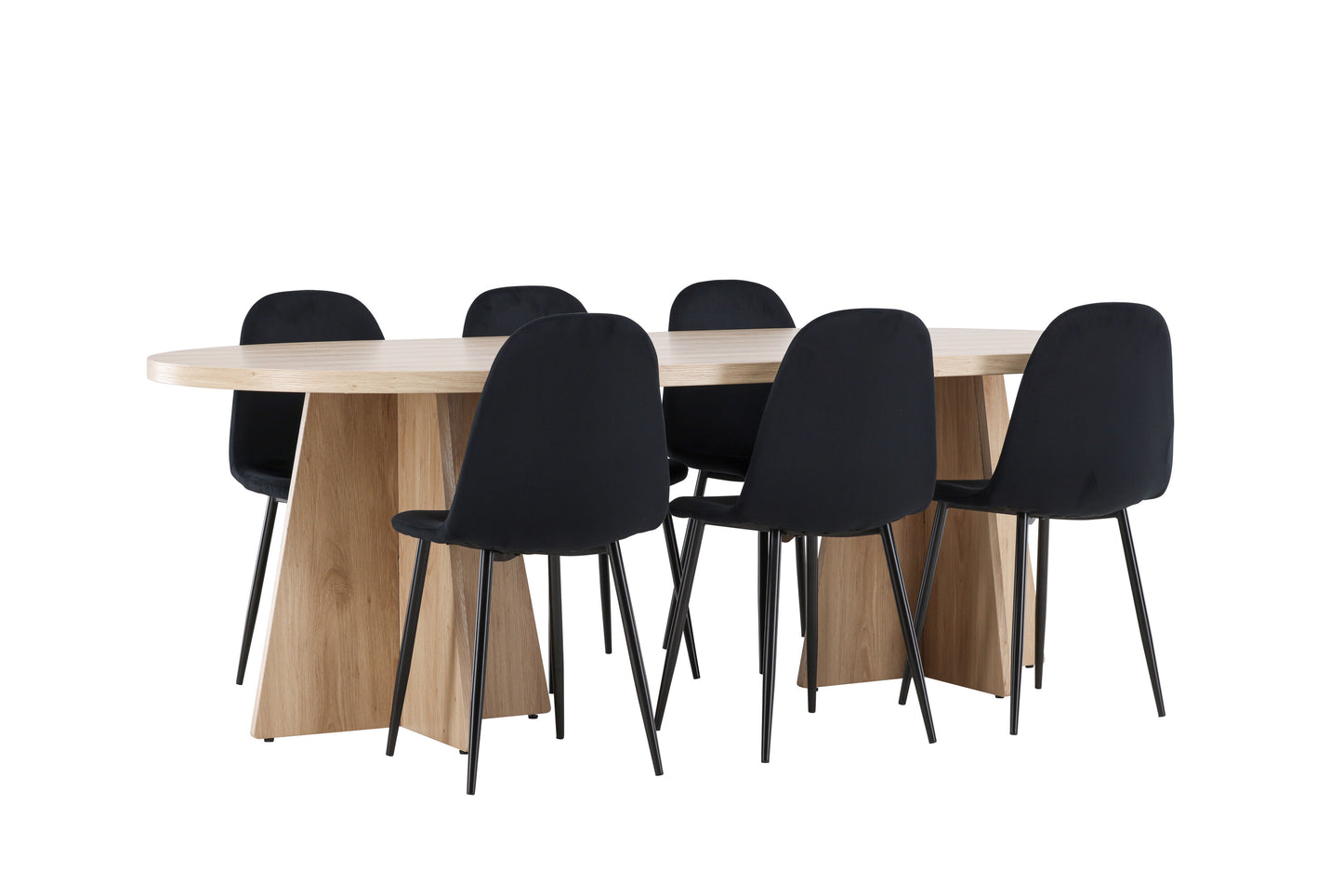 Bootcut Matbord med Polar Stolarna – MDF