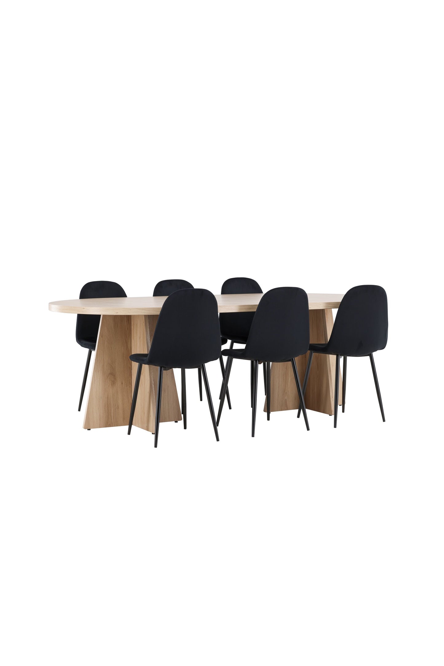 Bootcut Matbord med Polar Stolarna – MDF