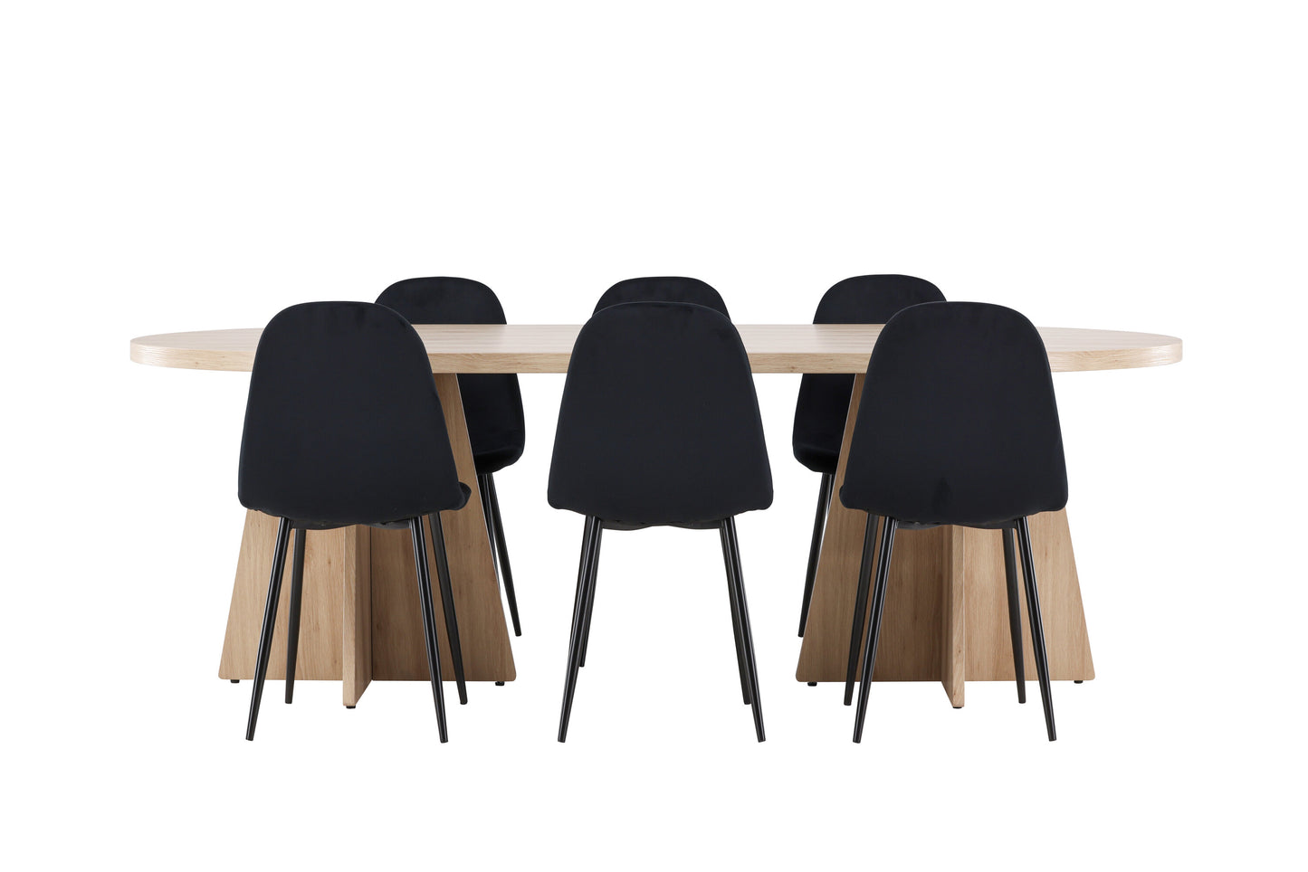 Bootcut Matbord med Polar Stolarna – MDF