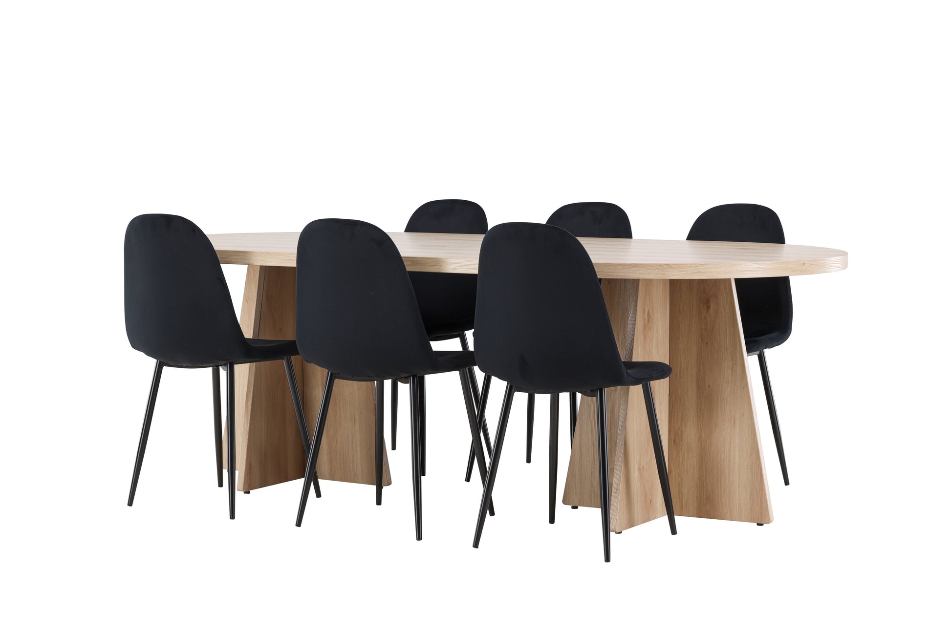 Bootcut Matbord med Polar Stolarna – MDF