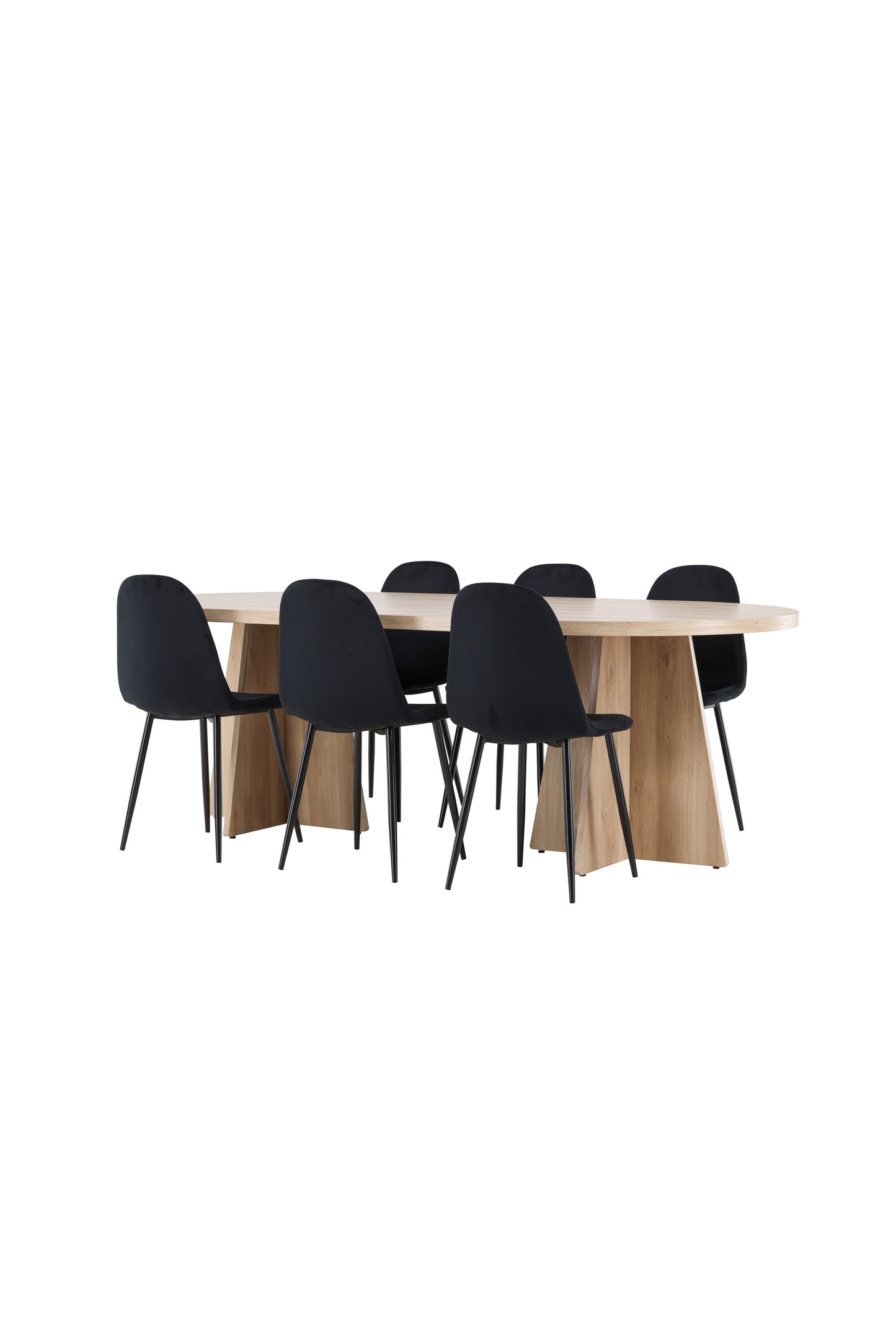 Bootcut Matbord med Polar Stolarna – MDF