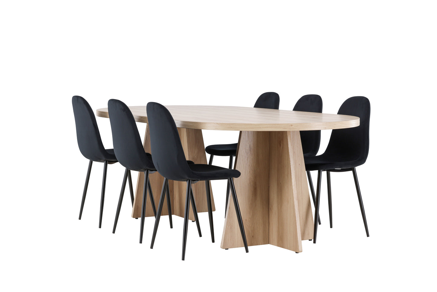 Bootcut Matbord med Polar Stolarna – MDF