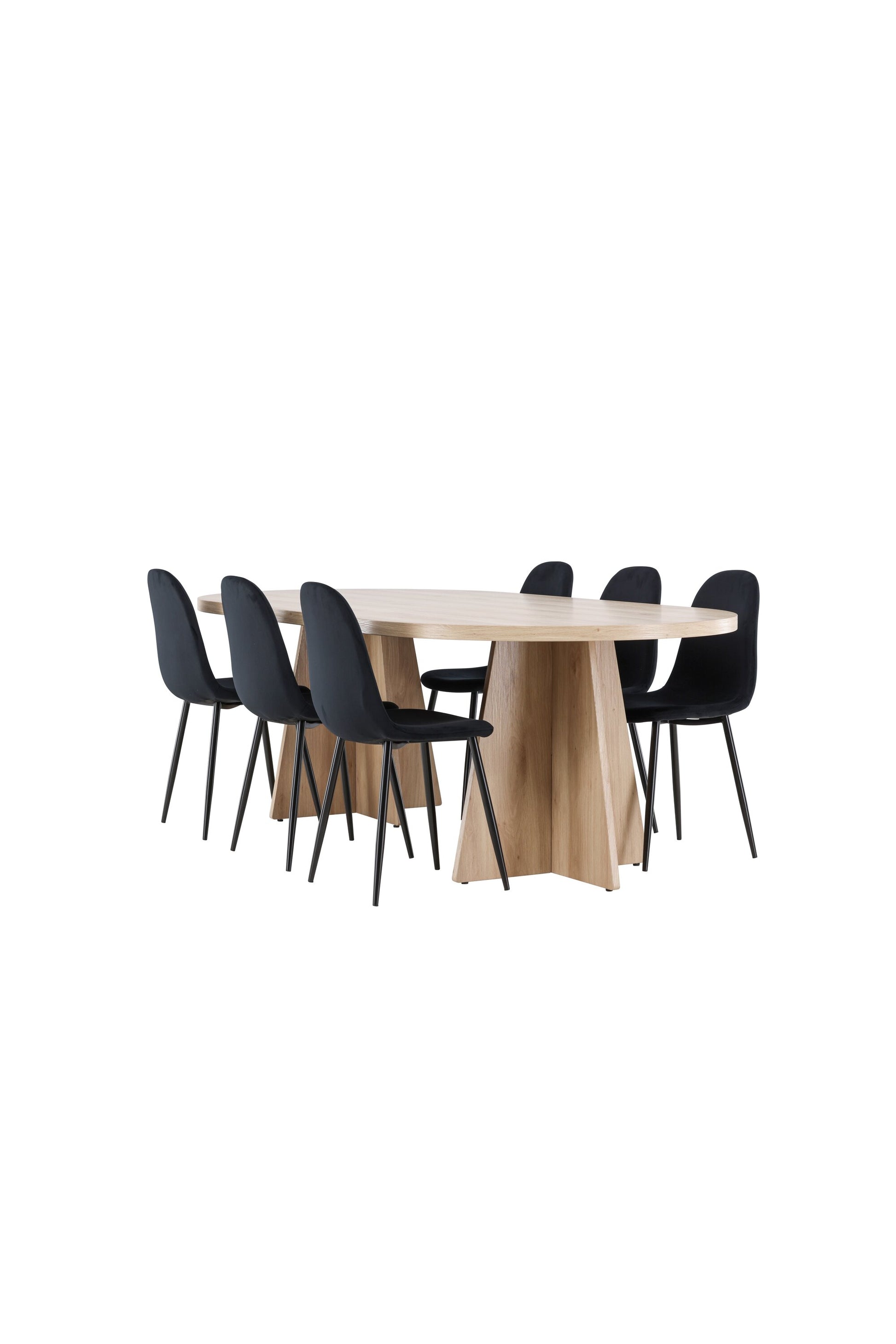 Bootcut Matbord med Polar Stolarna – MDF