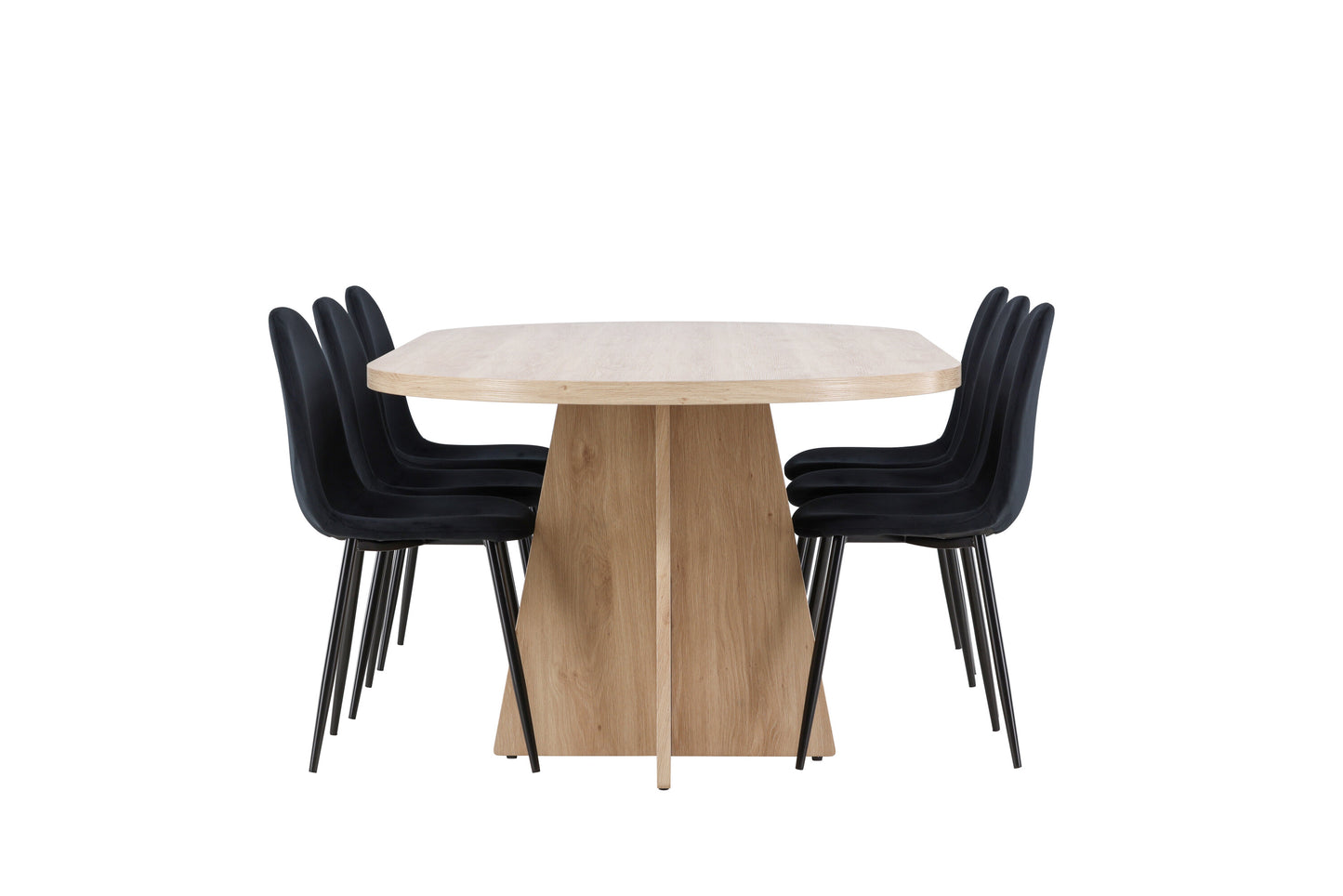 Bootcut Matbord med Polar Stolarna – MDF