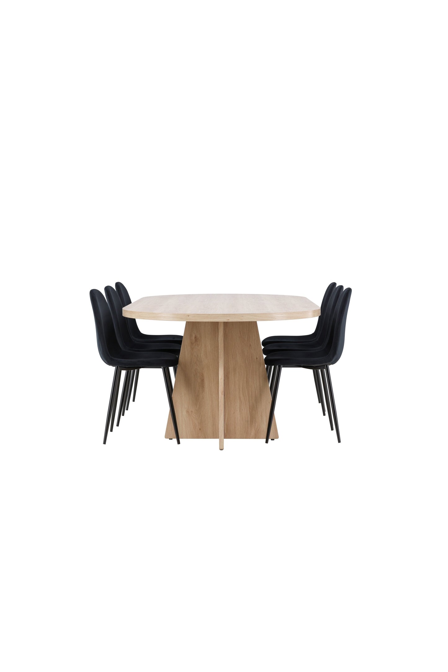 Bootcut Matbord med Polar Stolarna – MDF