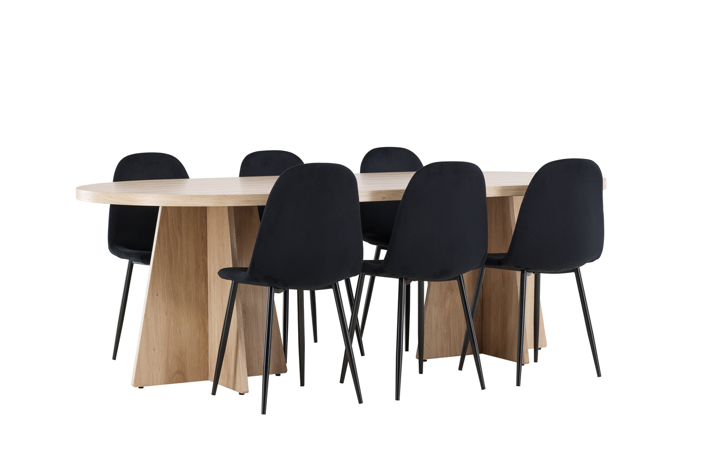 Bootcut Matbord med Polar Stolarna – MDF