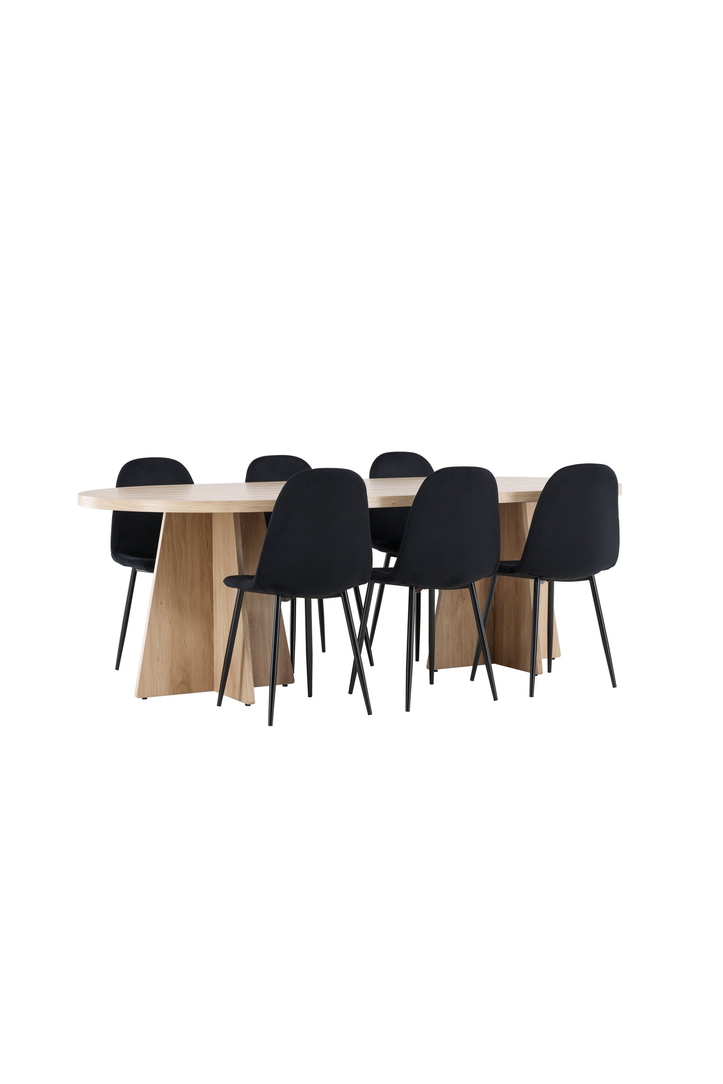 Bootcut Matbord med Polar Stolarna – MDF