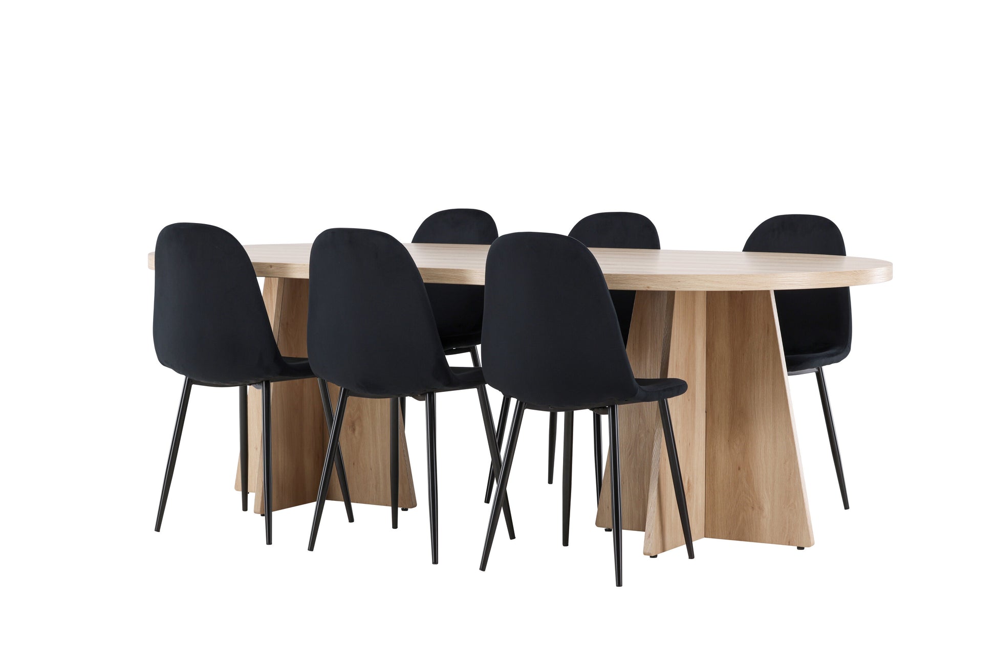 Bootcut Matbord med Polar Stolarna – MDF
