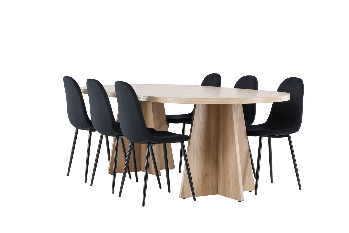 Bootcut Matbord med Polar Stolarna – MDF