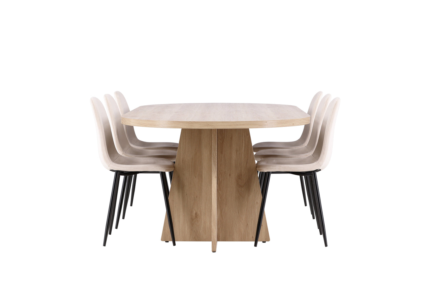 Bootcut Matbord med Polar Stolarna – MDF