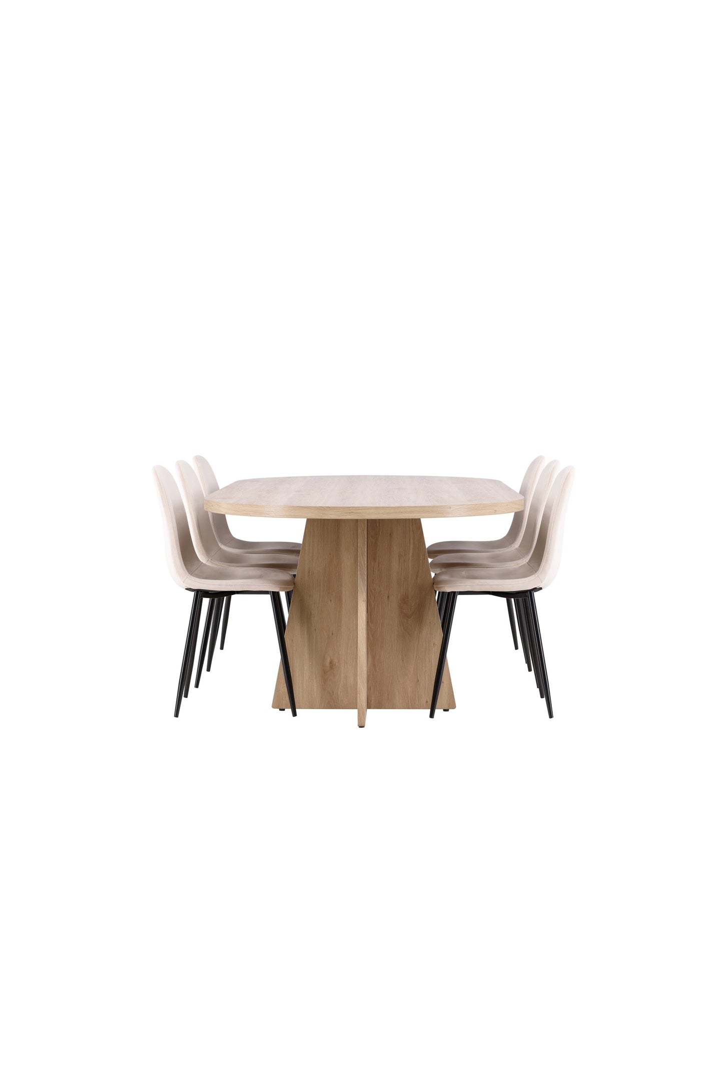 Bootcut Matbord med Polar Stolarna – MDF