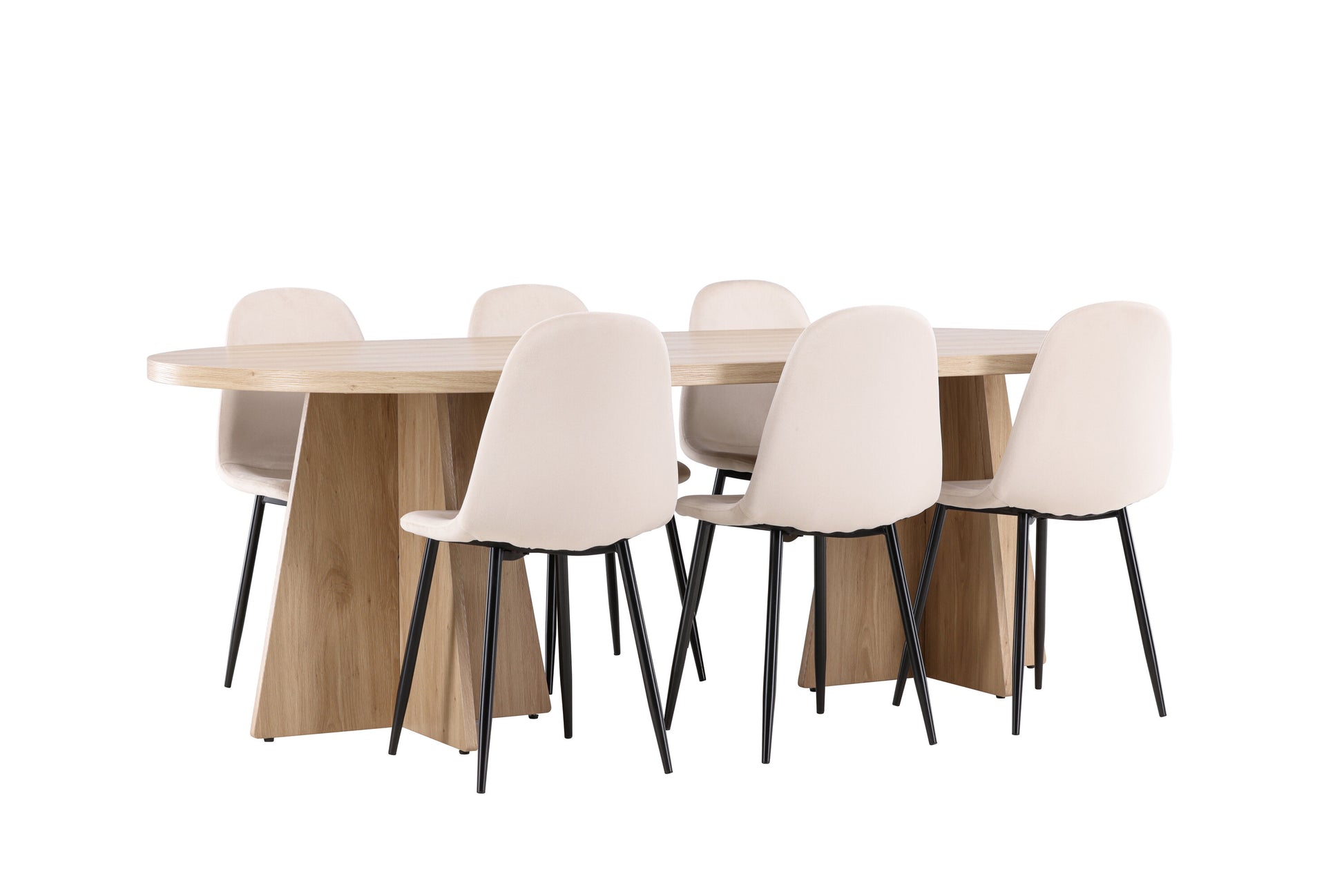 Bootcut Matbord med Polar Stolarna – MDF