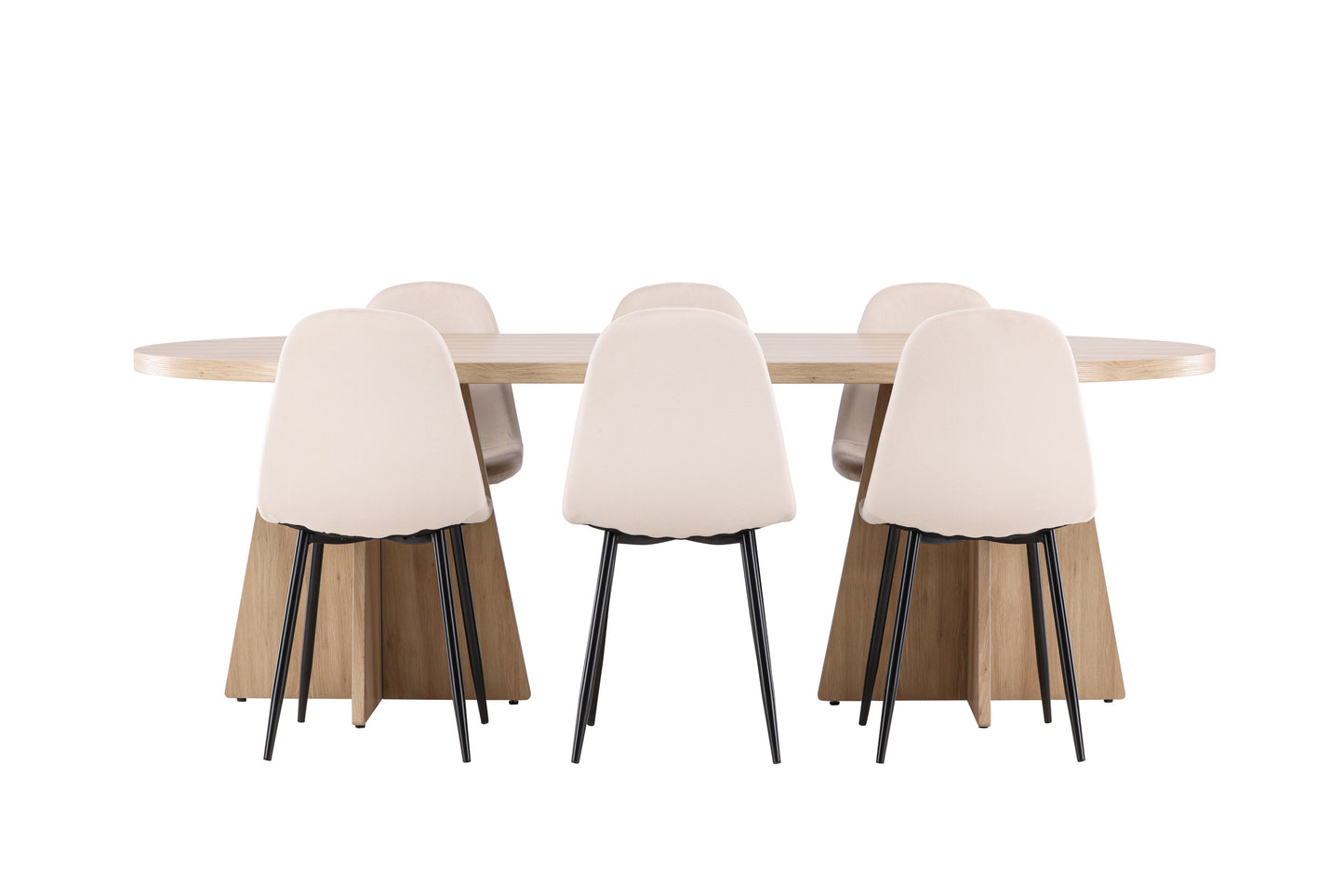 Bootcut Matbord med Polar Stolarna – MDF
