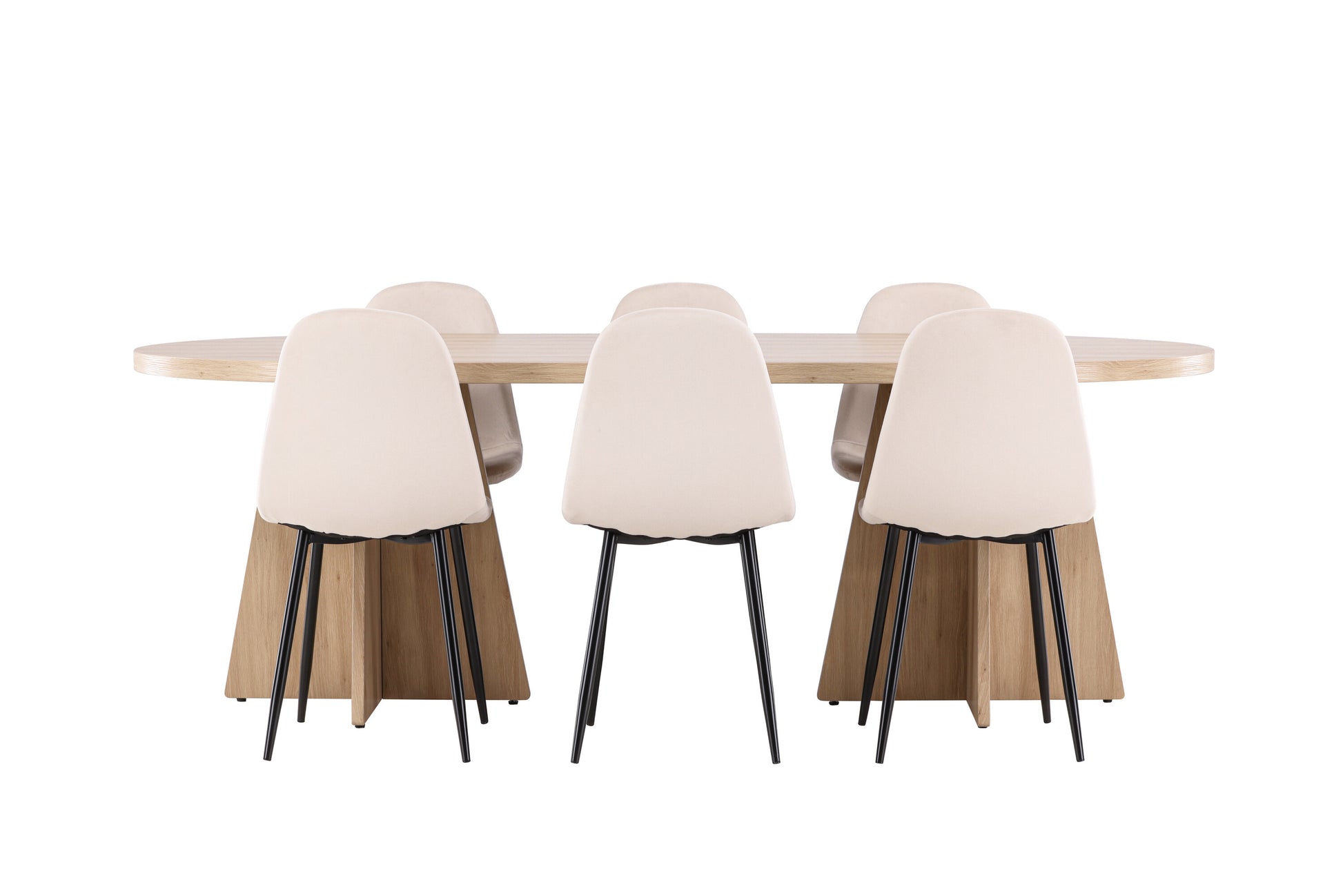 Bootcut Matbord med Polar Stolarna – MDF