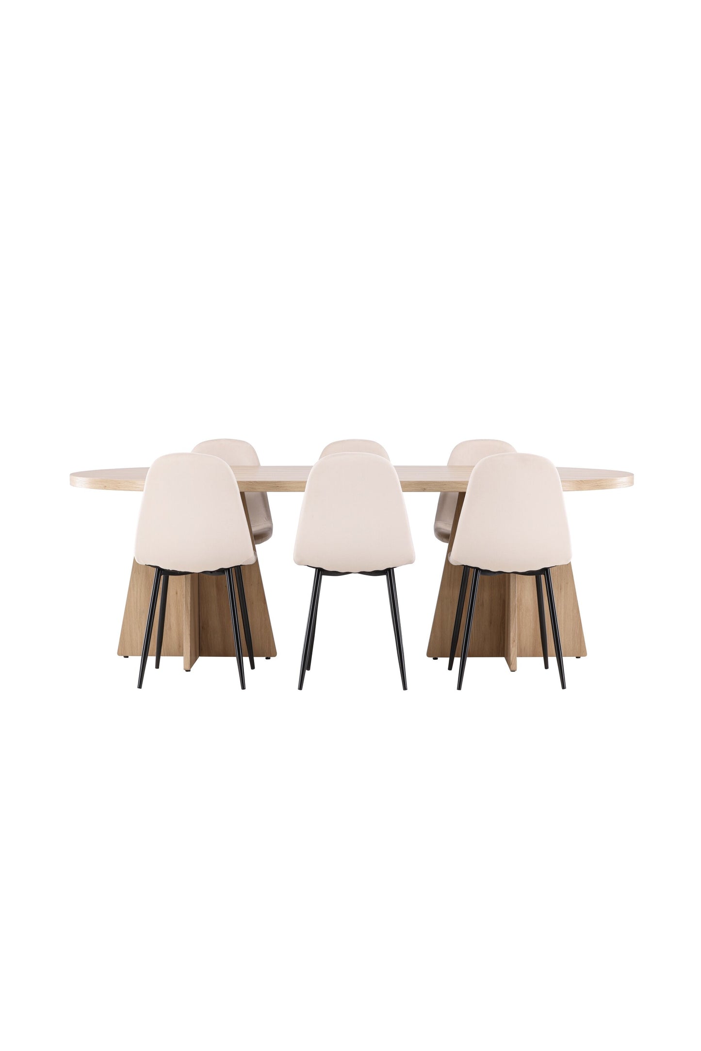 Bootcut Matbord med Polar Stolarna – MDF