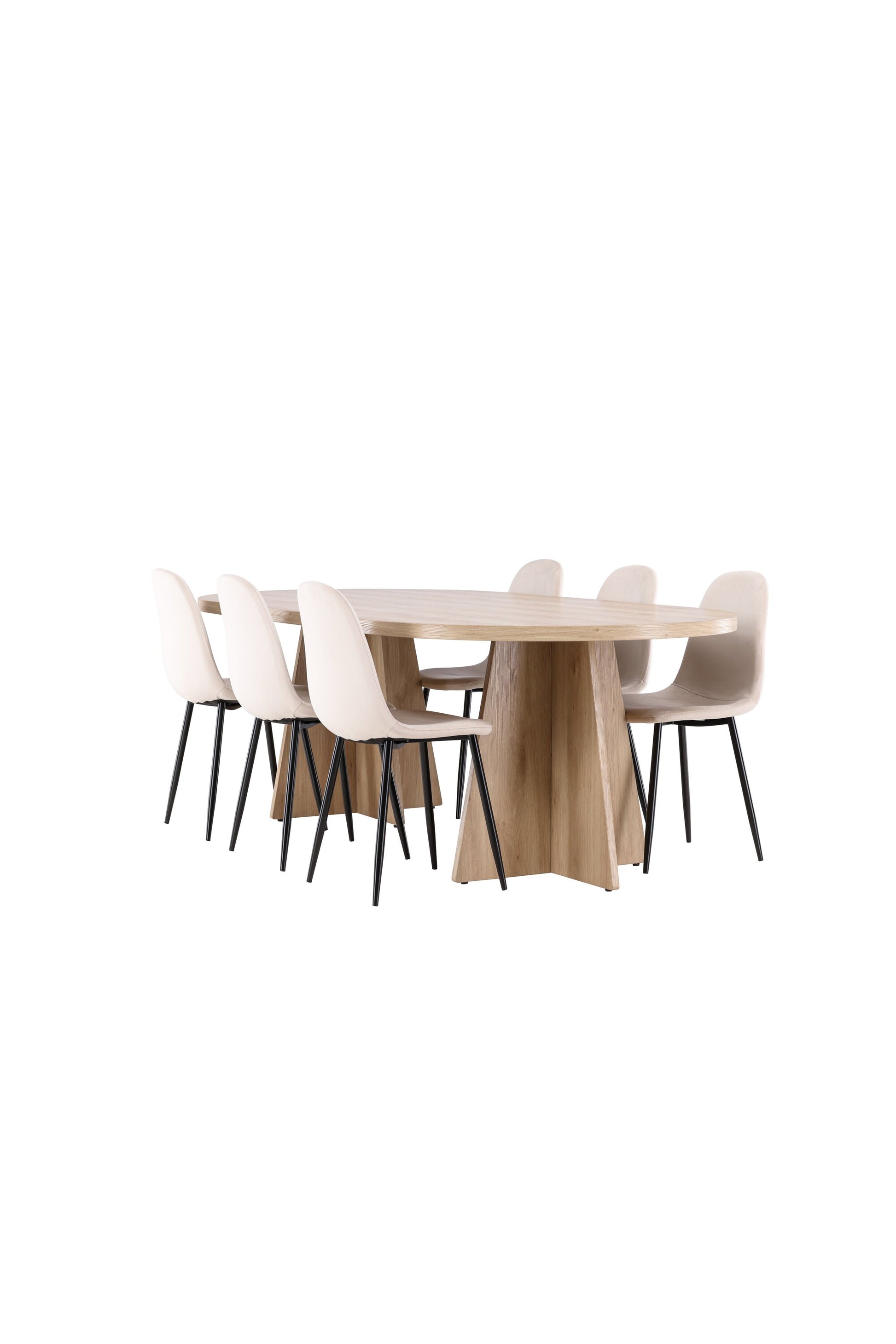 Bootcut Matbord med Polar Stolarna – MDF