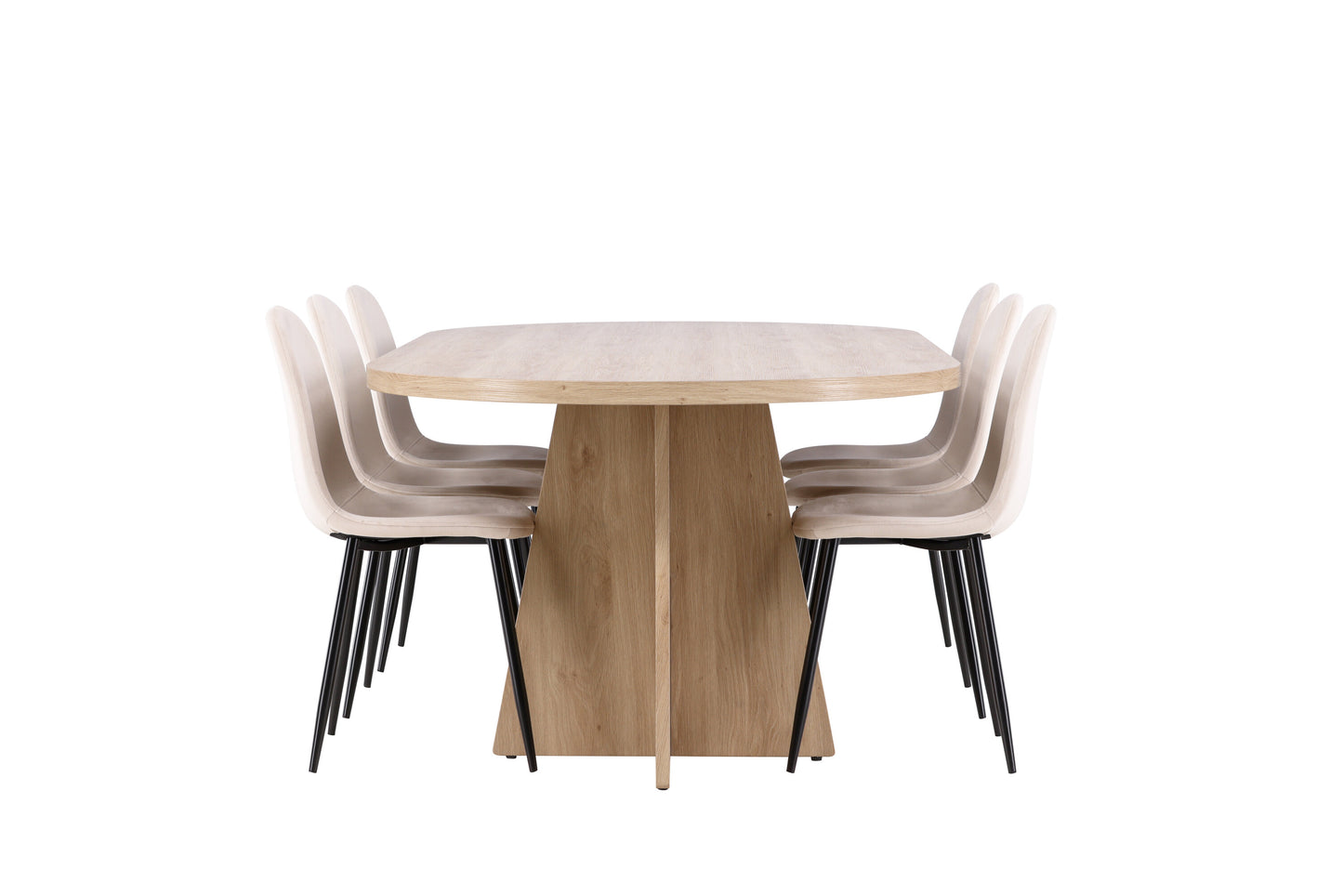 Bootcut Matbord med Polar Stolarna – MDF