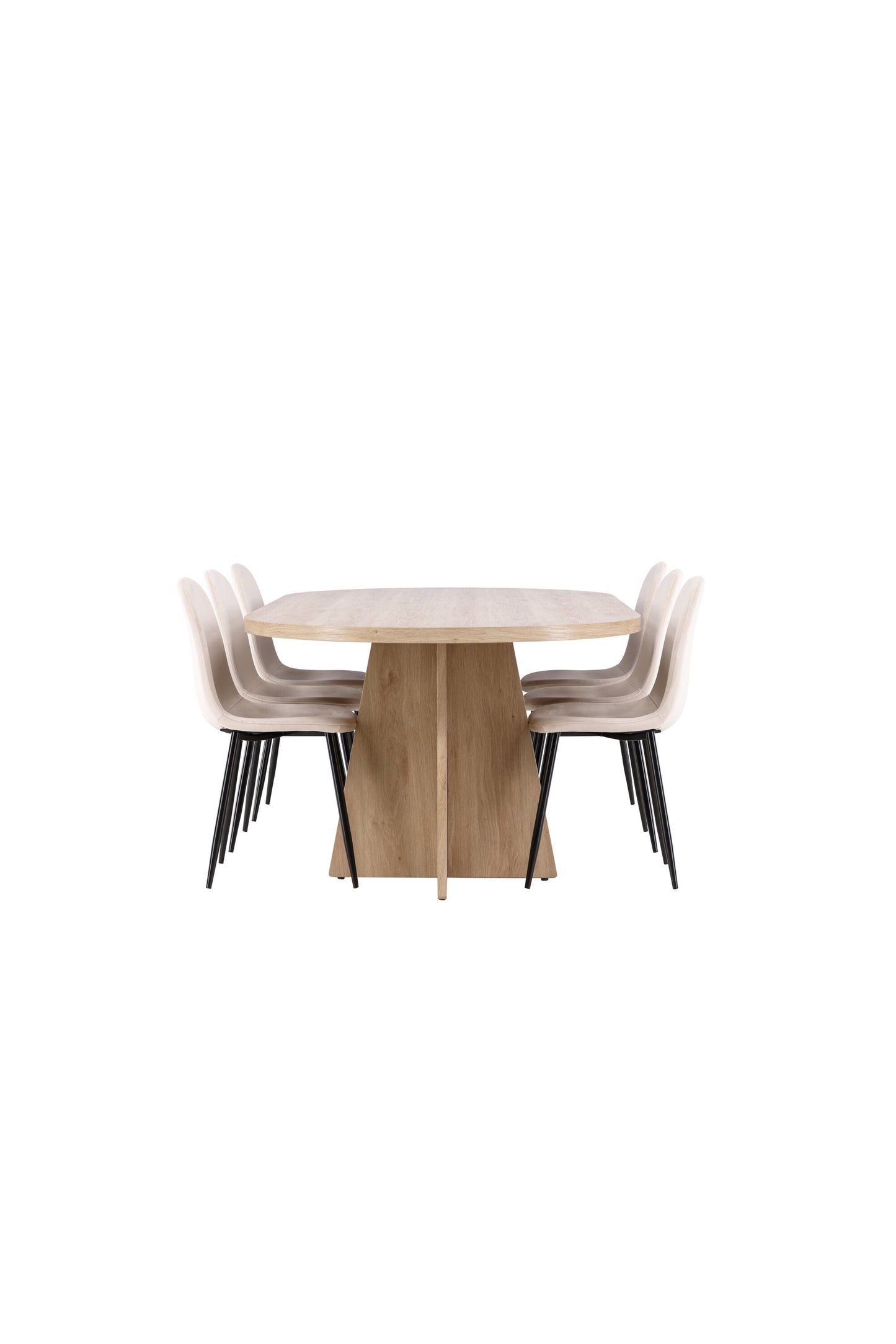 Bootcut Matbord med Polar Stolarna – MDF