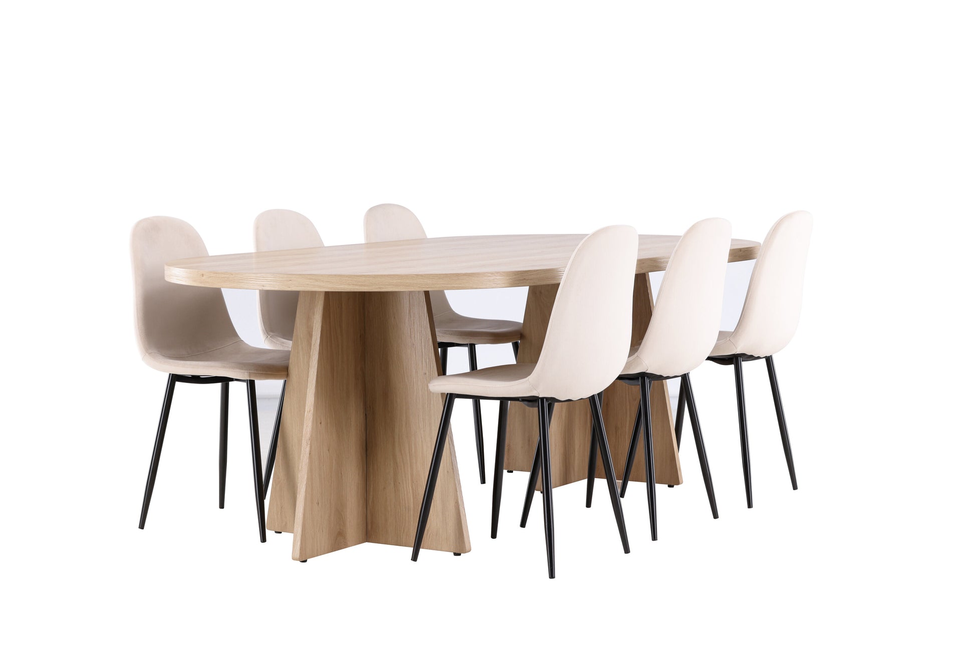Bootcut Matbord med Polar Stolarna – MDF