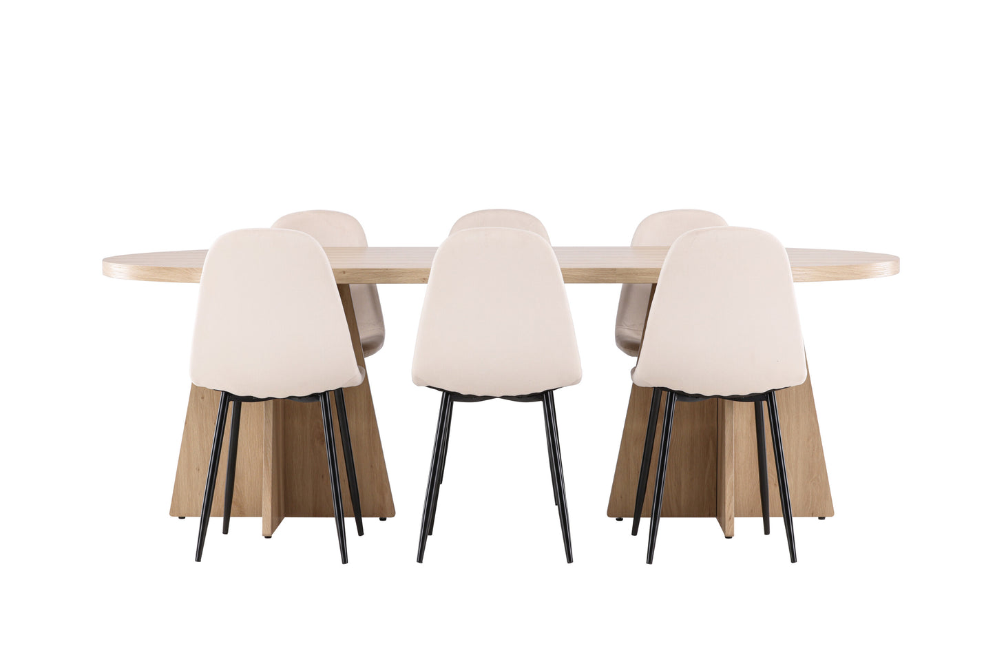Bootcut Matbord med Polar Stolarna – MDF