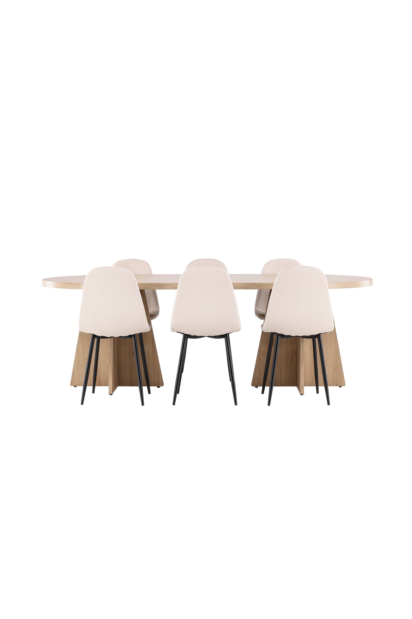 Bootcut Matbord med Polar Stolarna – MDF