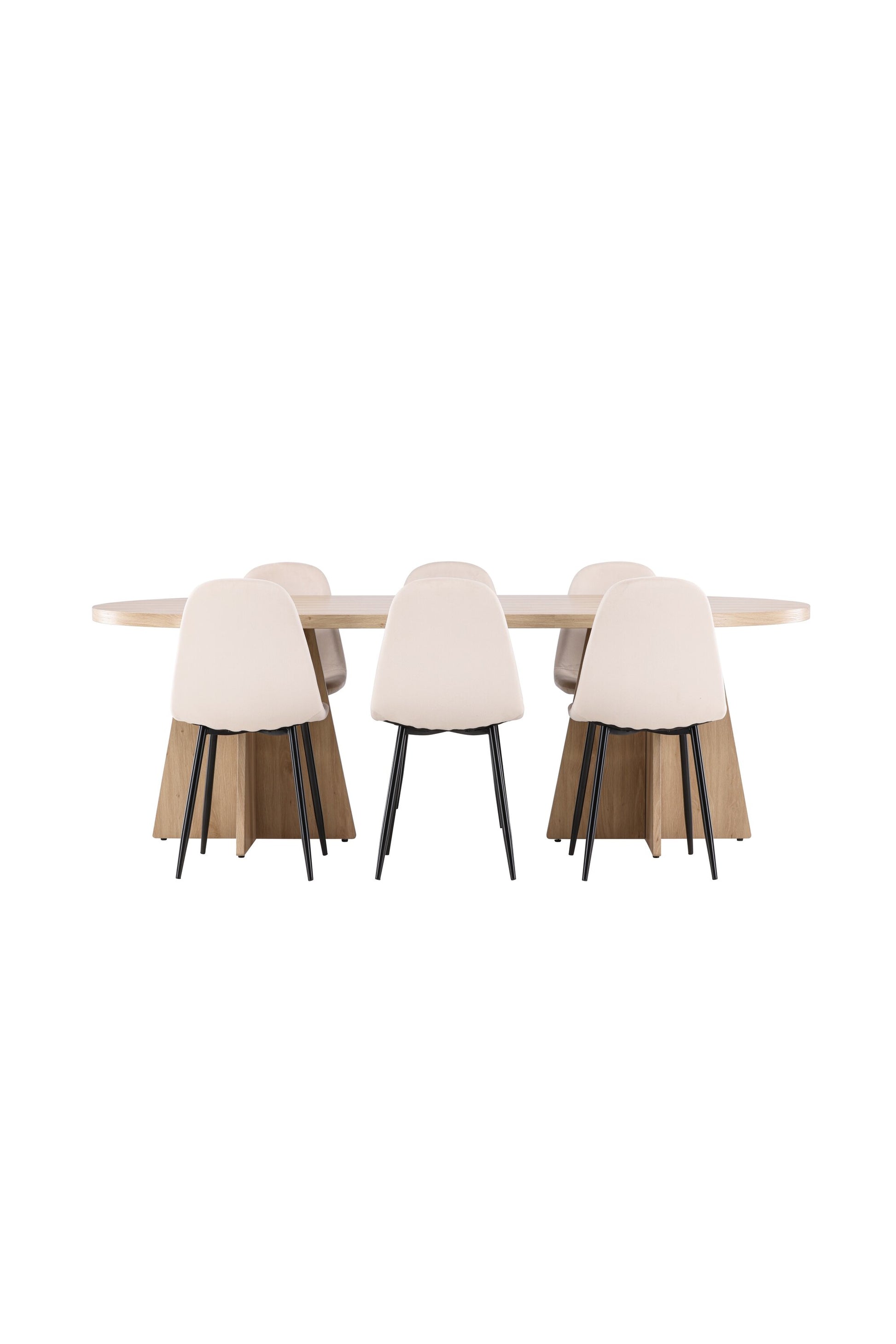Bootcut Matbord med Polar Stolarna – MDF