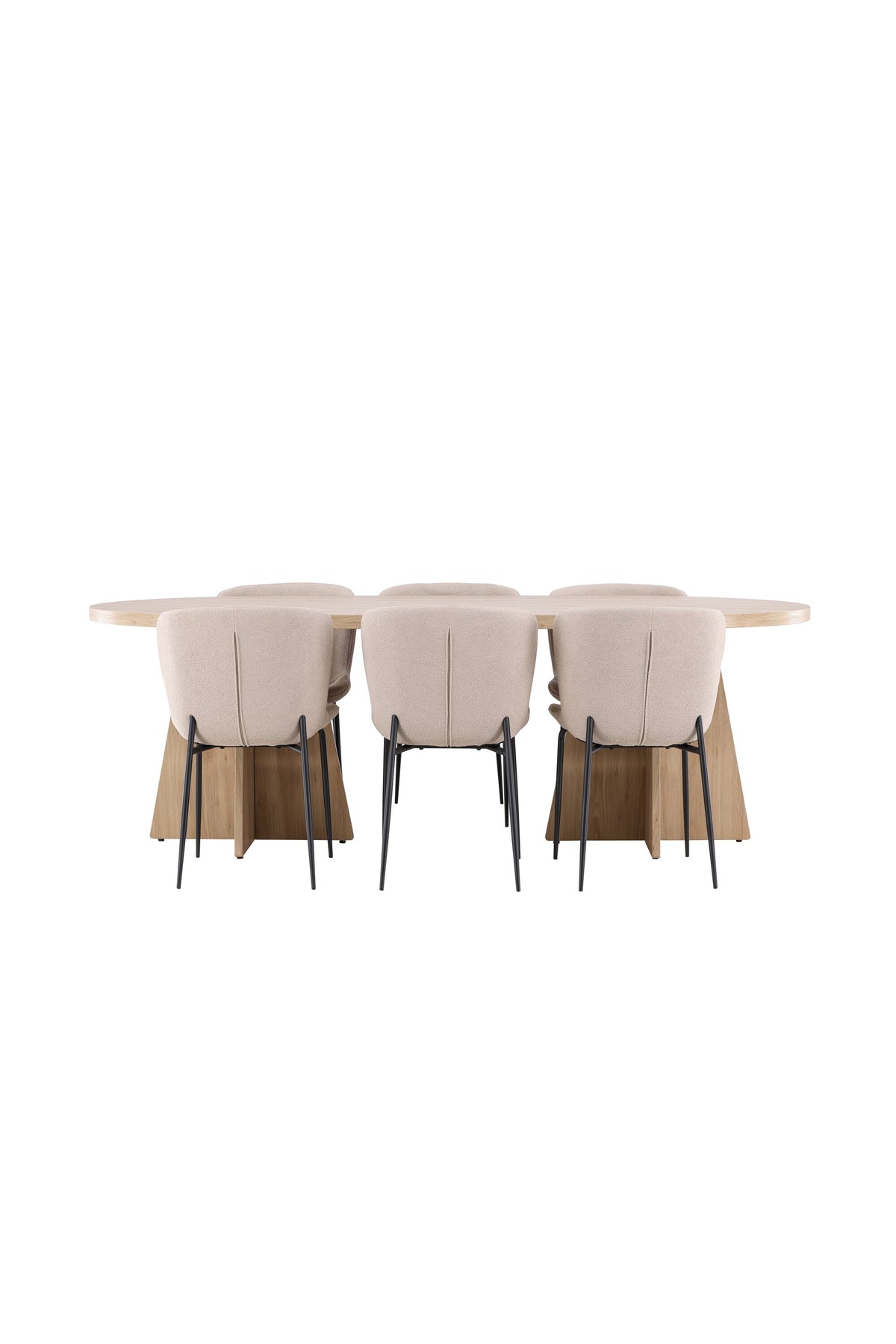 Bootcut Matbord med Modesto Stolarna – MDF