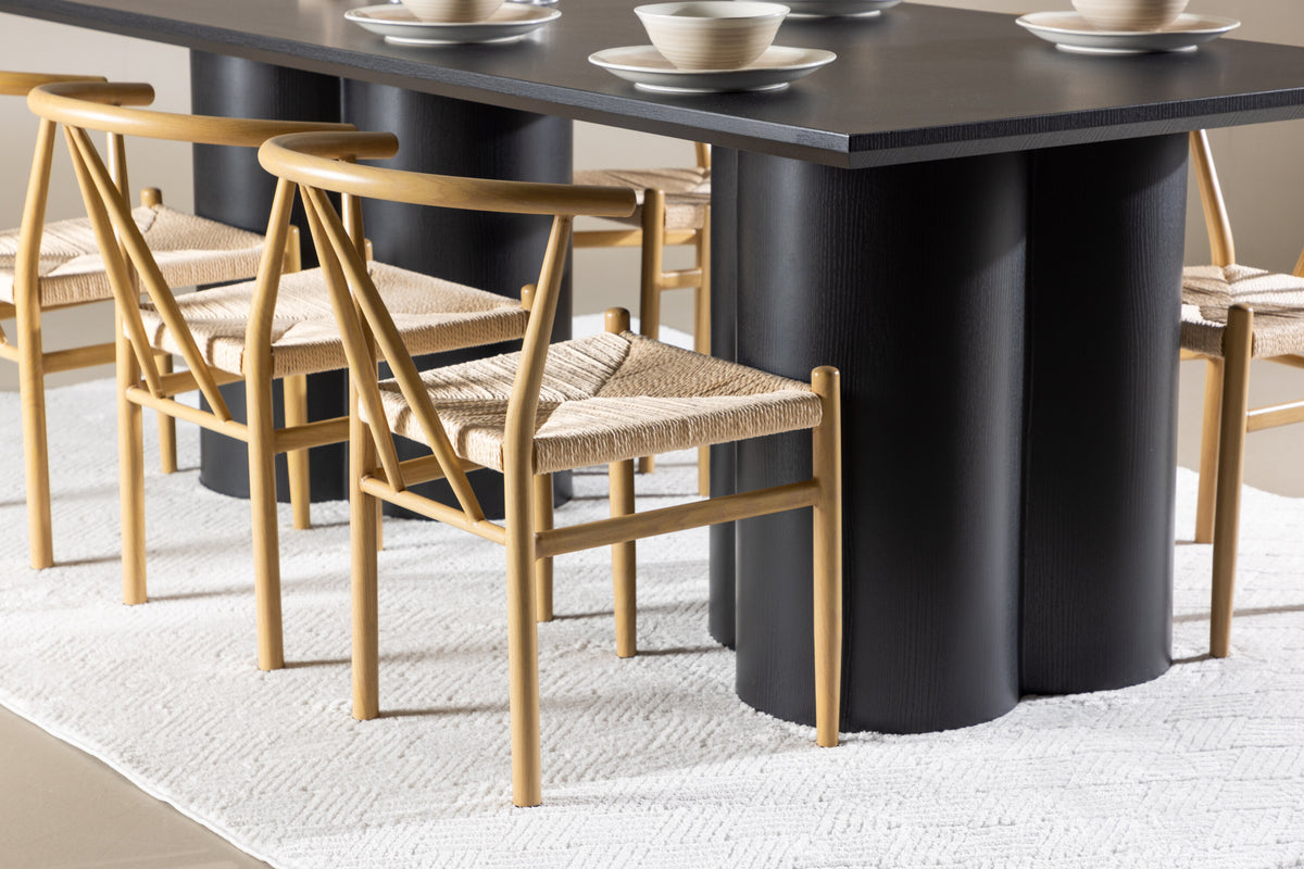 Olivia Matbord med Alfons Stolarna – MDF