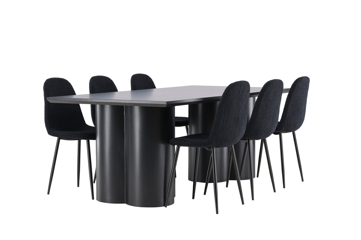 Olivia Matbord med Polar Stolarna – MDF