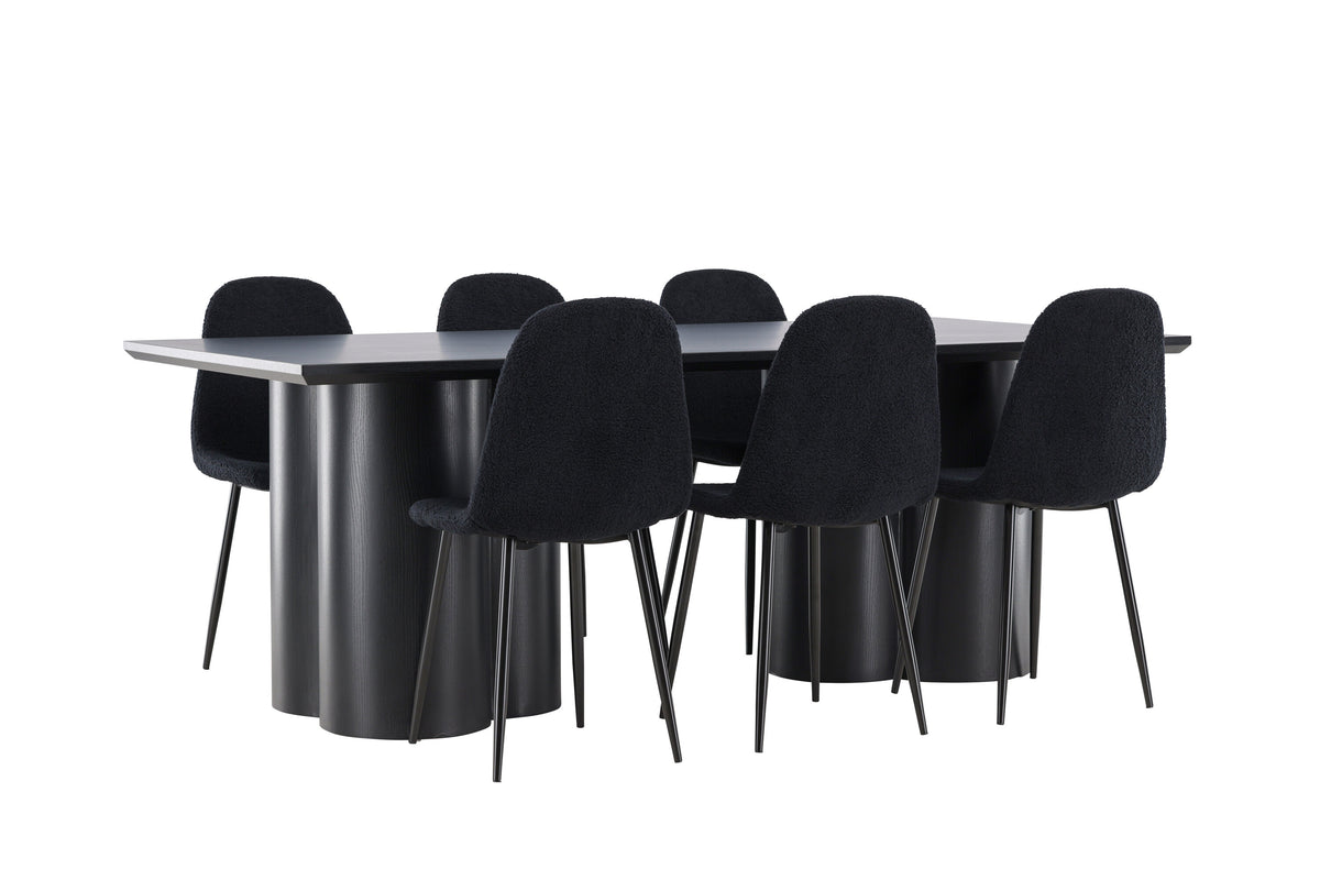 Olivia Matbord med Polar Stolarna – MDF