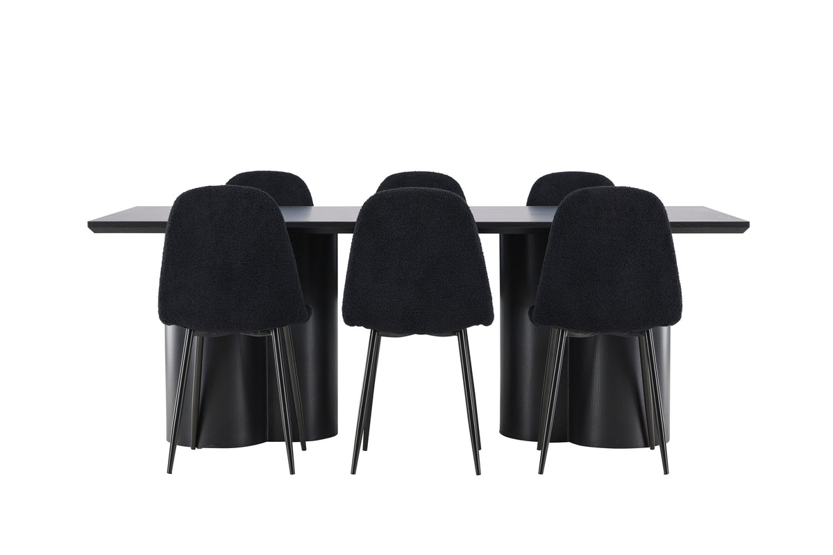 Olivia Matbord med Polar Stolarna – MDF