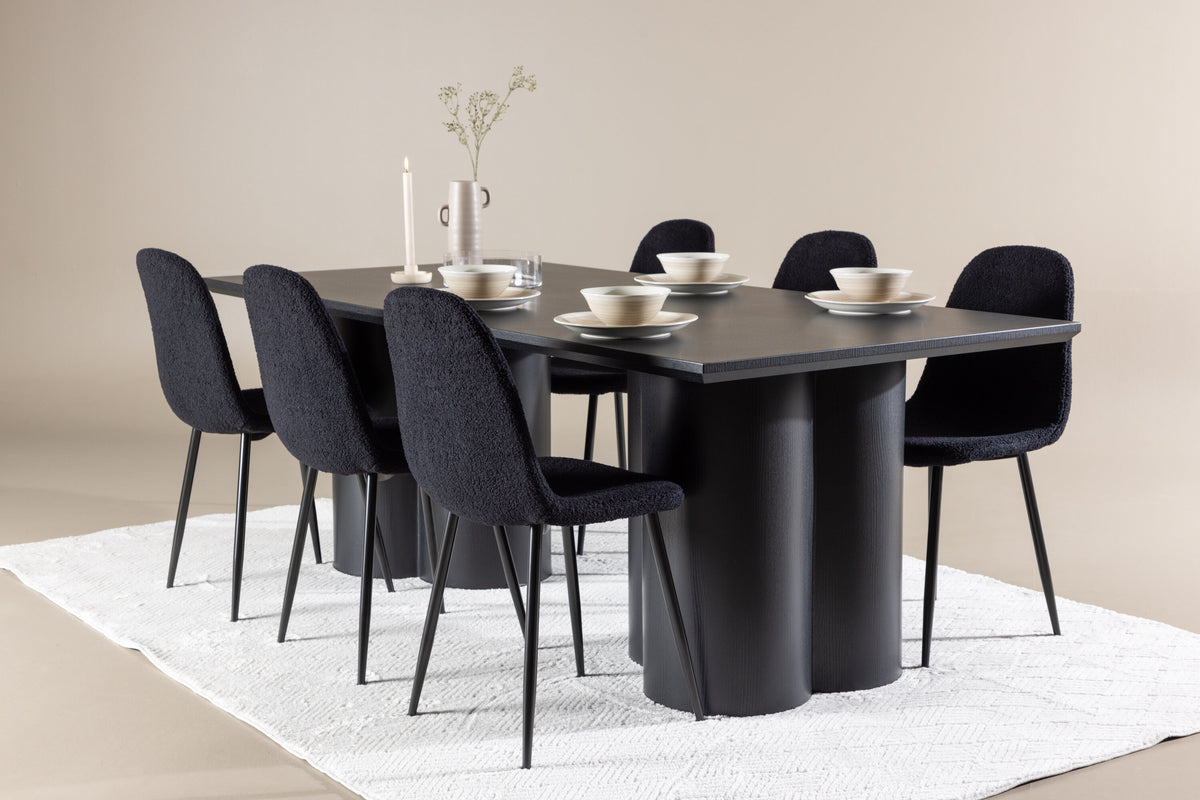 Olivia Matbord med Polar Stolarna – MDF