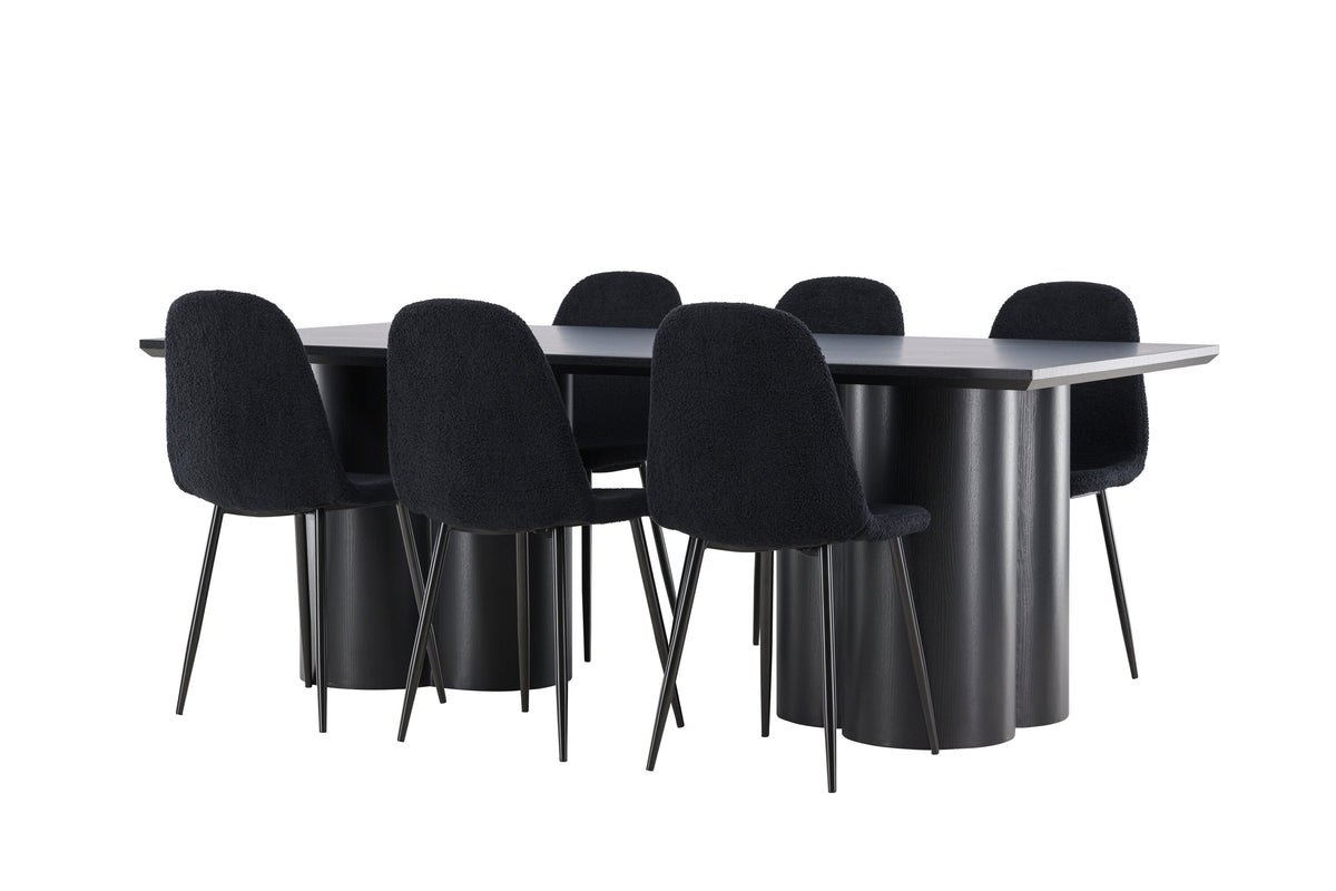 Olivia Matbord med Polar Stolarna – MDF