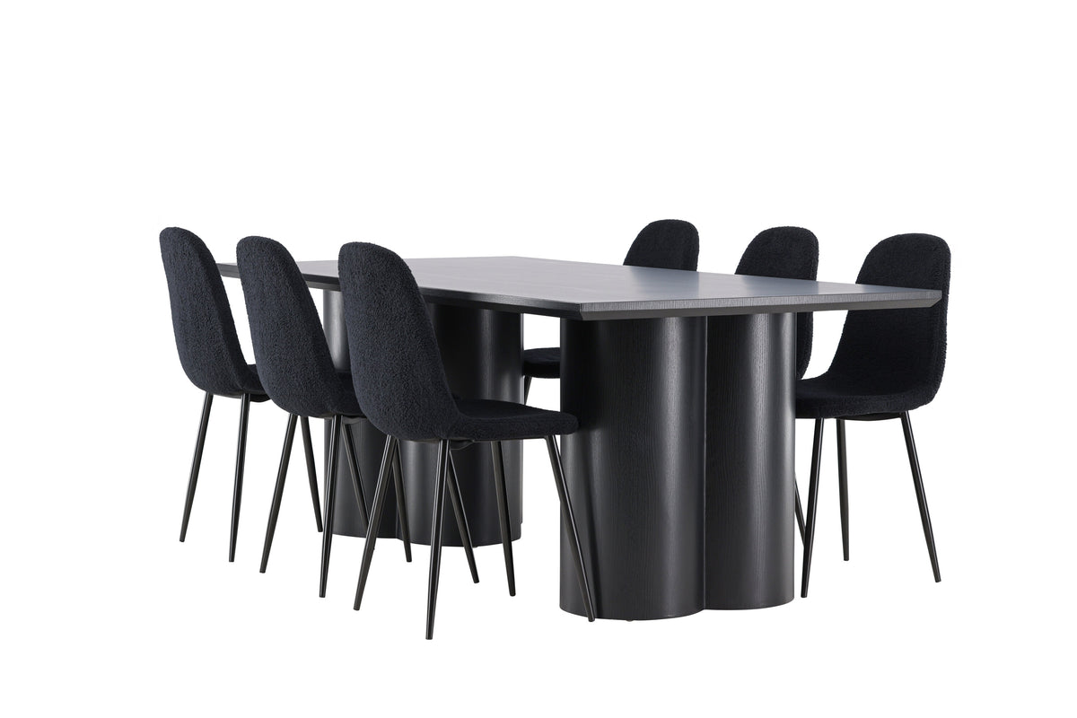 Olivia Matbord med Polar Stolarna – MDF