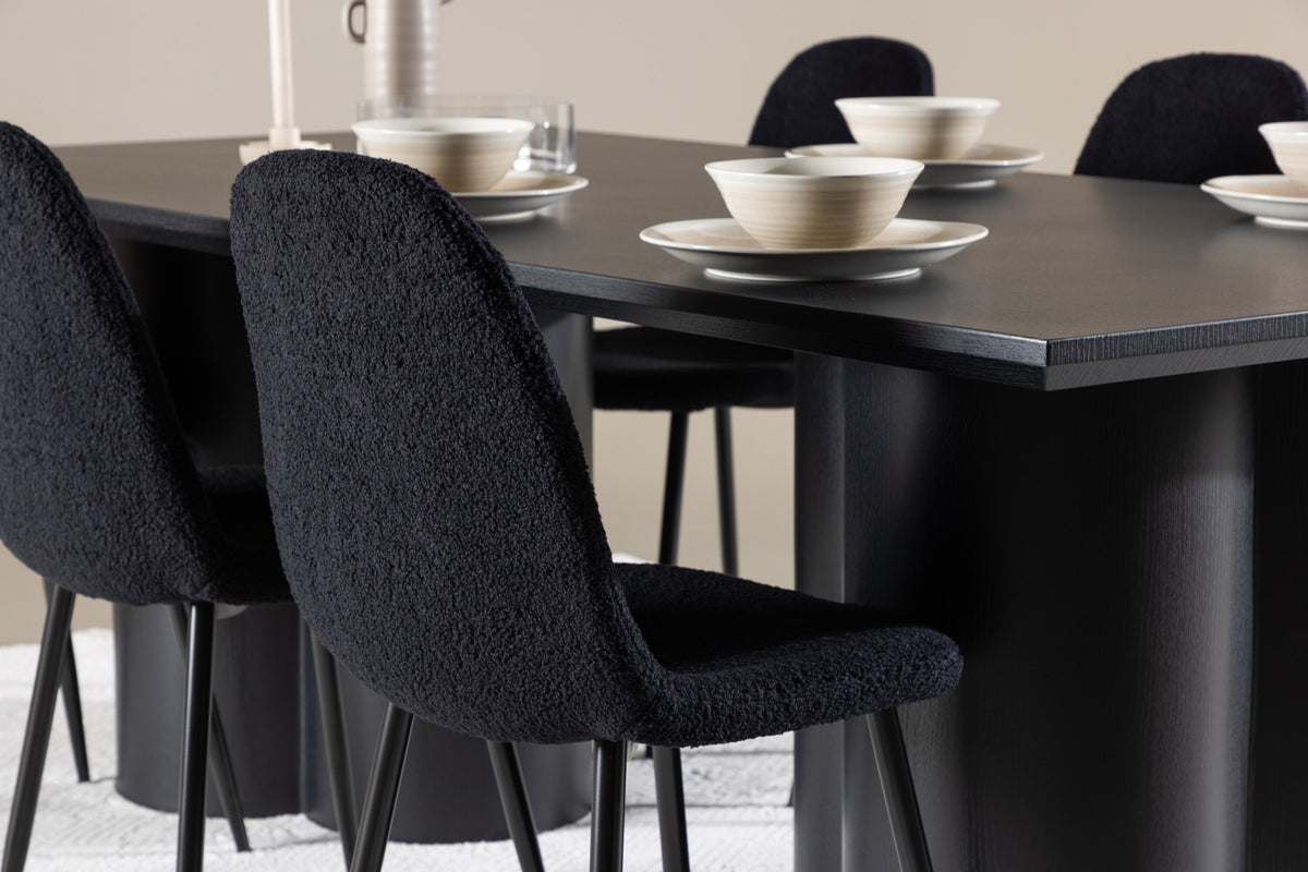 Olivia Matbord med Polar Stolarna – MDF