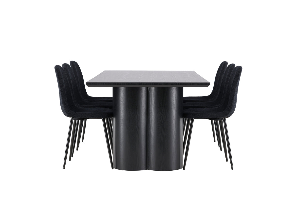Olivia Matbord med Polar Stolarna – MDF