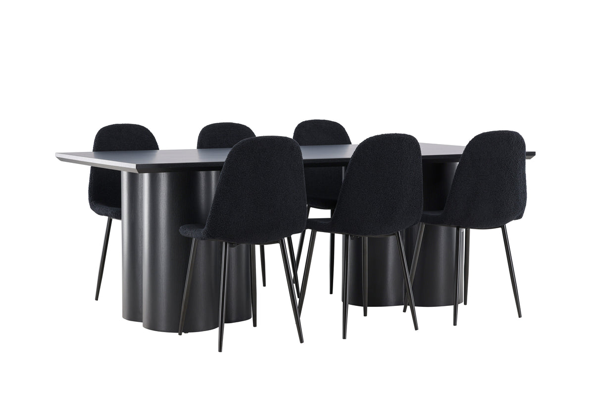 Olivia Matbord med Polar Stolarna – MDF