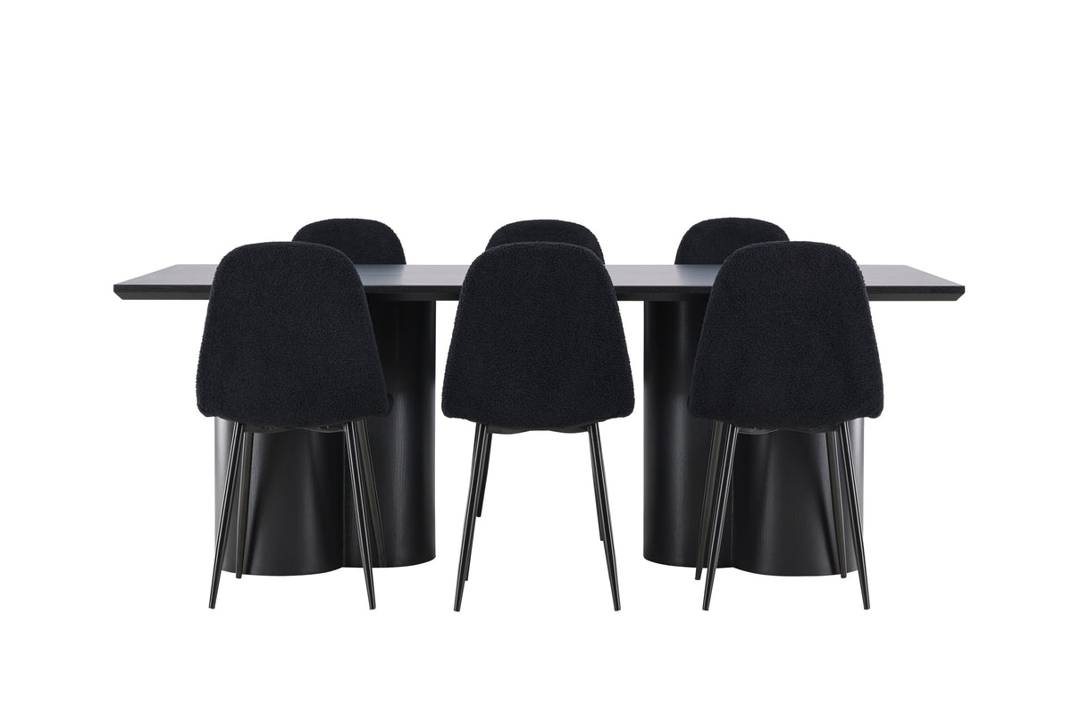 Olivia Matbord med Polar Stolarna – MDF