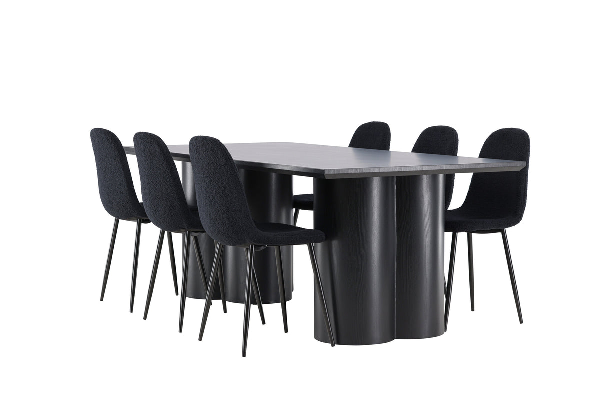 Olivia Matbord med Polar Stolarna – MDF