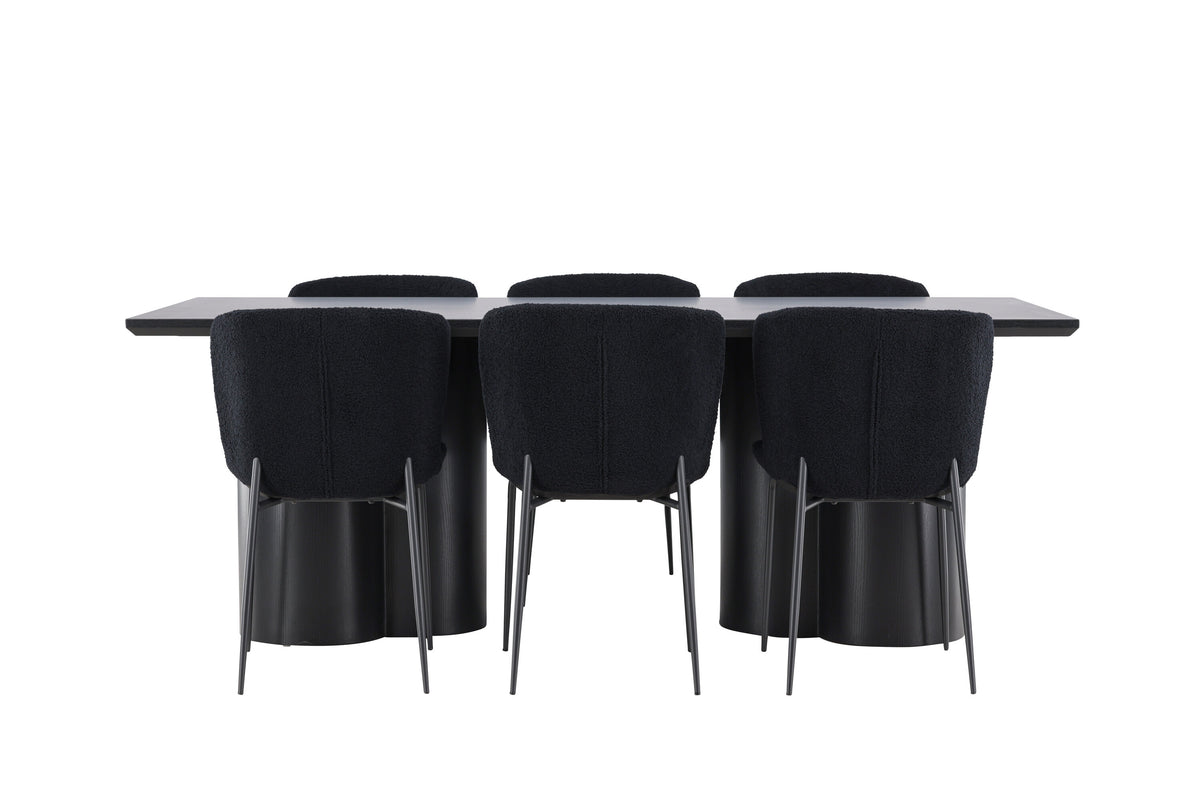 Olivia Matbord med Modesto Stolarna – MDF