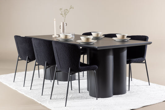 Olivia Matbord med Modesto Stolarna – MDF