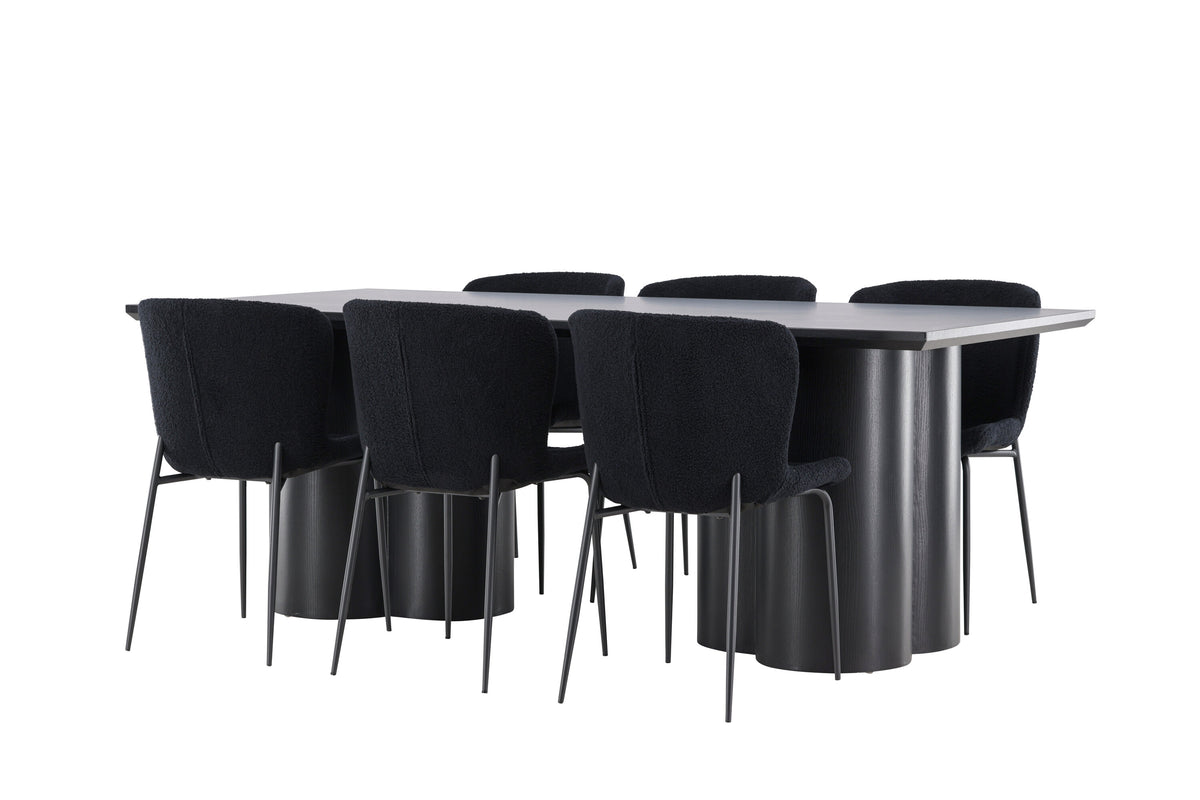 Olivia Matbord med Modesto Stolarna – MDF