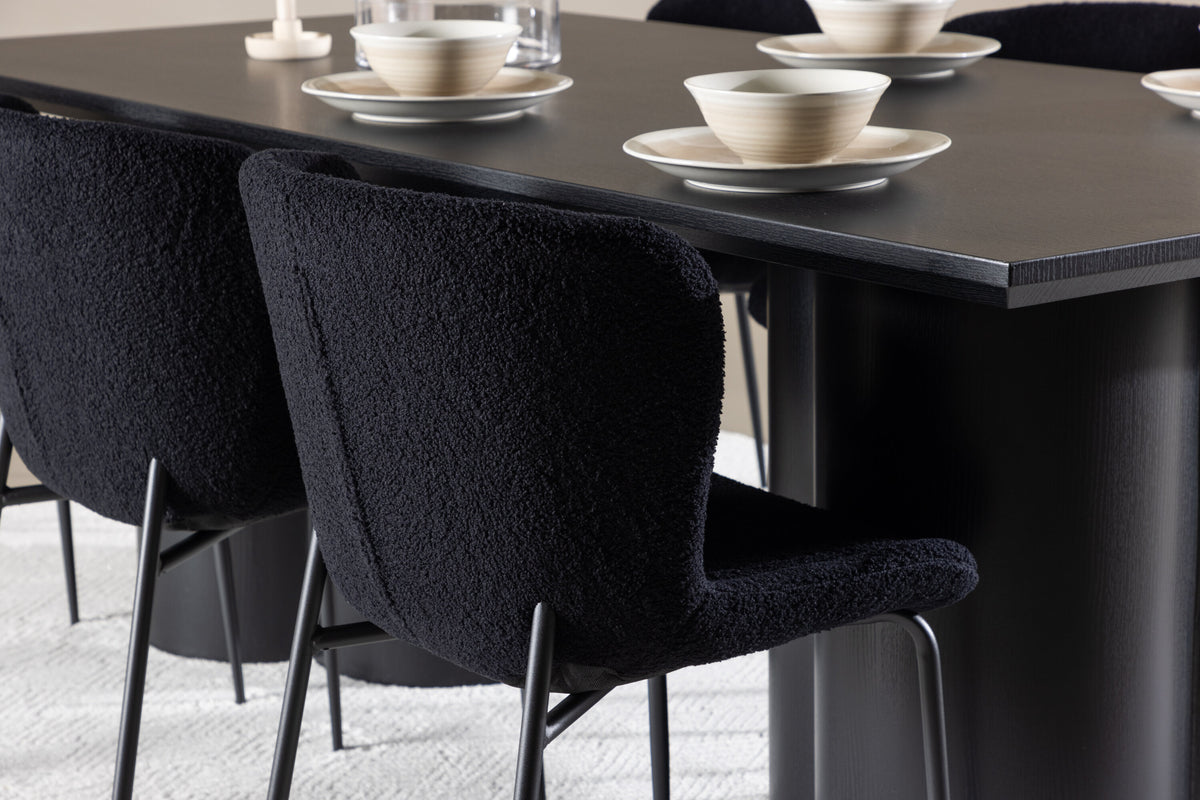 Olivia Matbord med Modesto Stolarna – MDF
